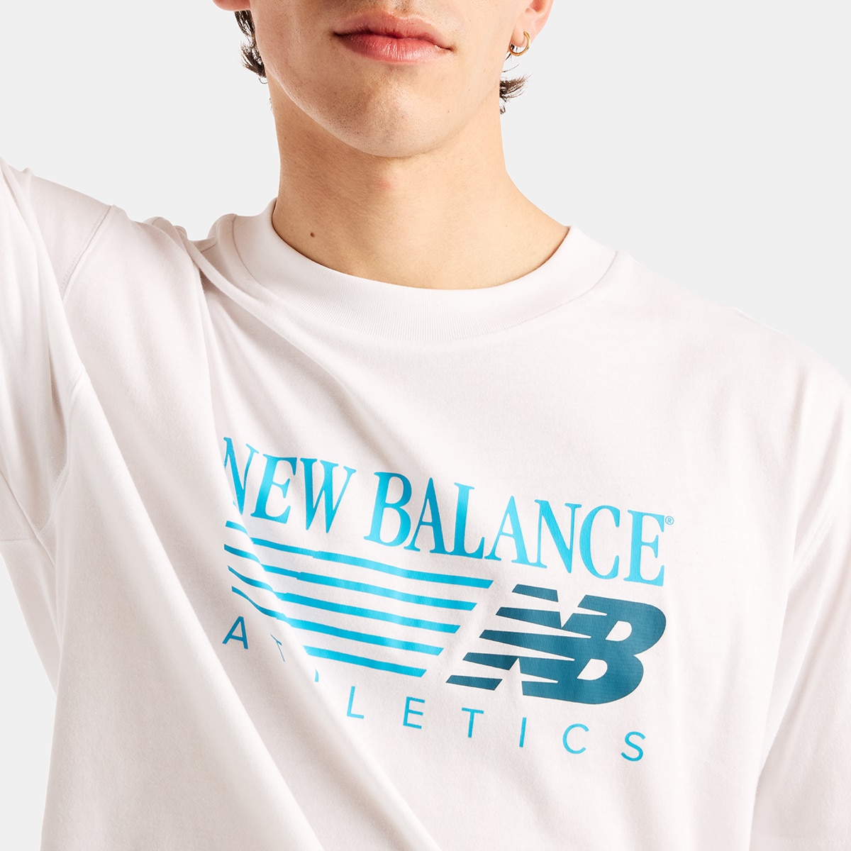 Imagen 3 de Camiseta casual de hombre Reimagined Graphic New Balance - Blanco Blanco