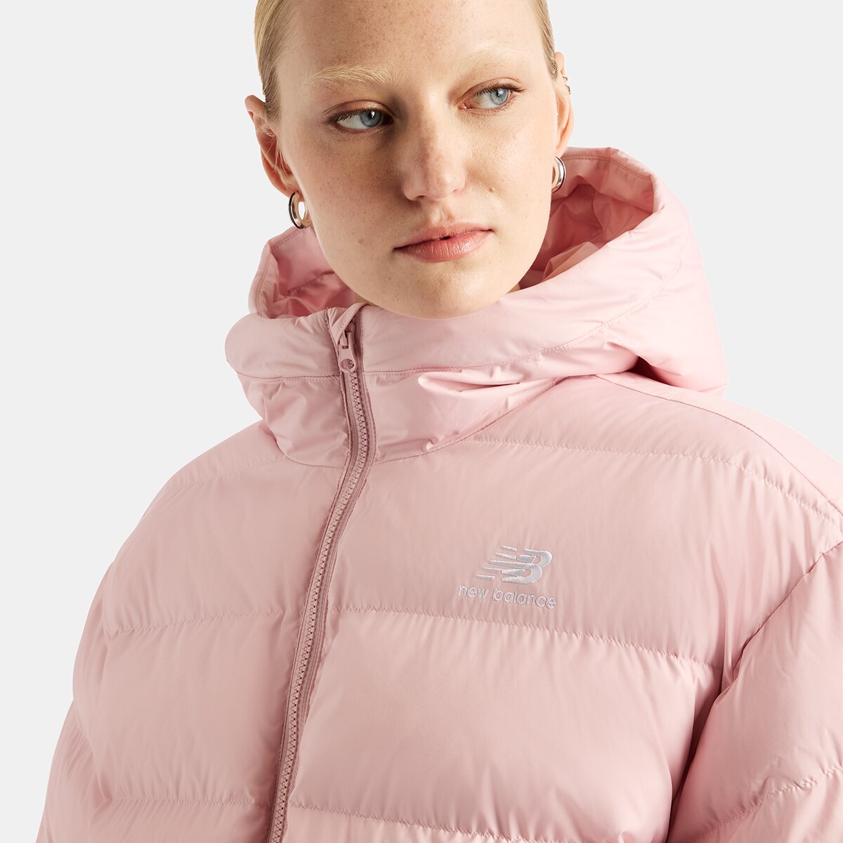 Cazadora casual de mujer Boston New Balance - Rosa Rosa-3