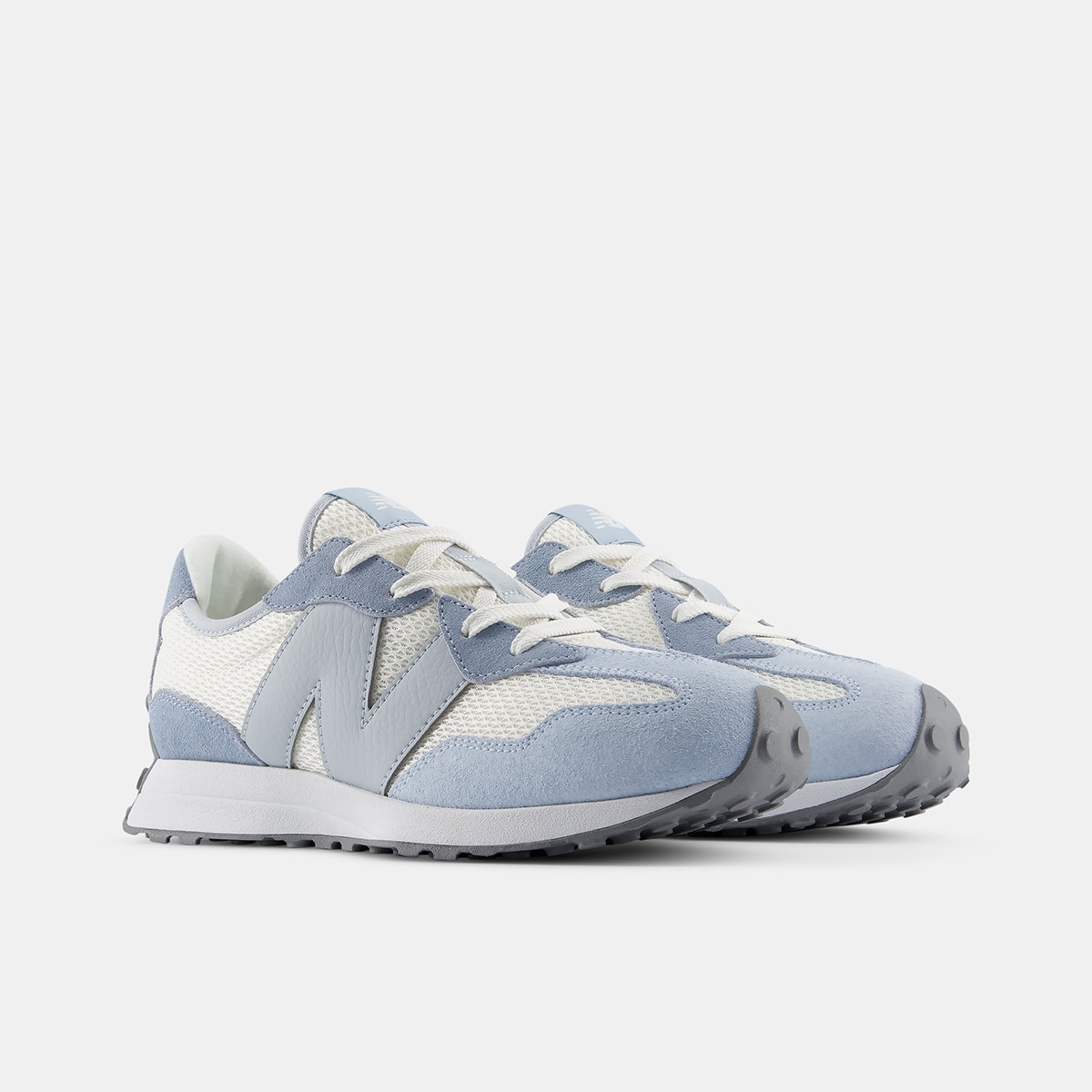 Zapatillas casual de niños 327 Lace New Balance - Blanco / Azul Blanco / Azul-4