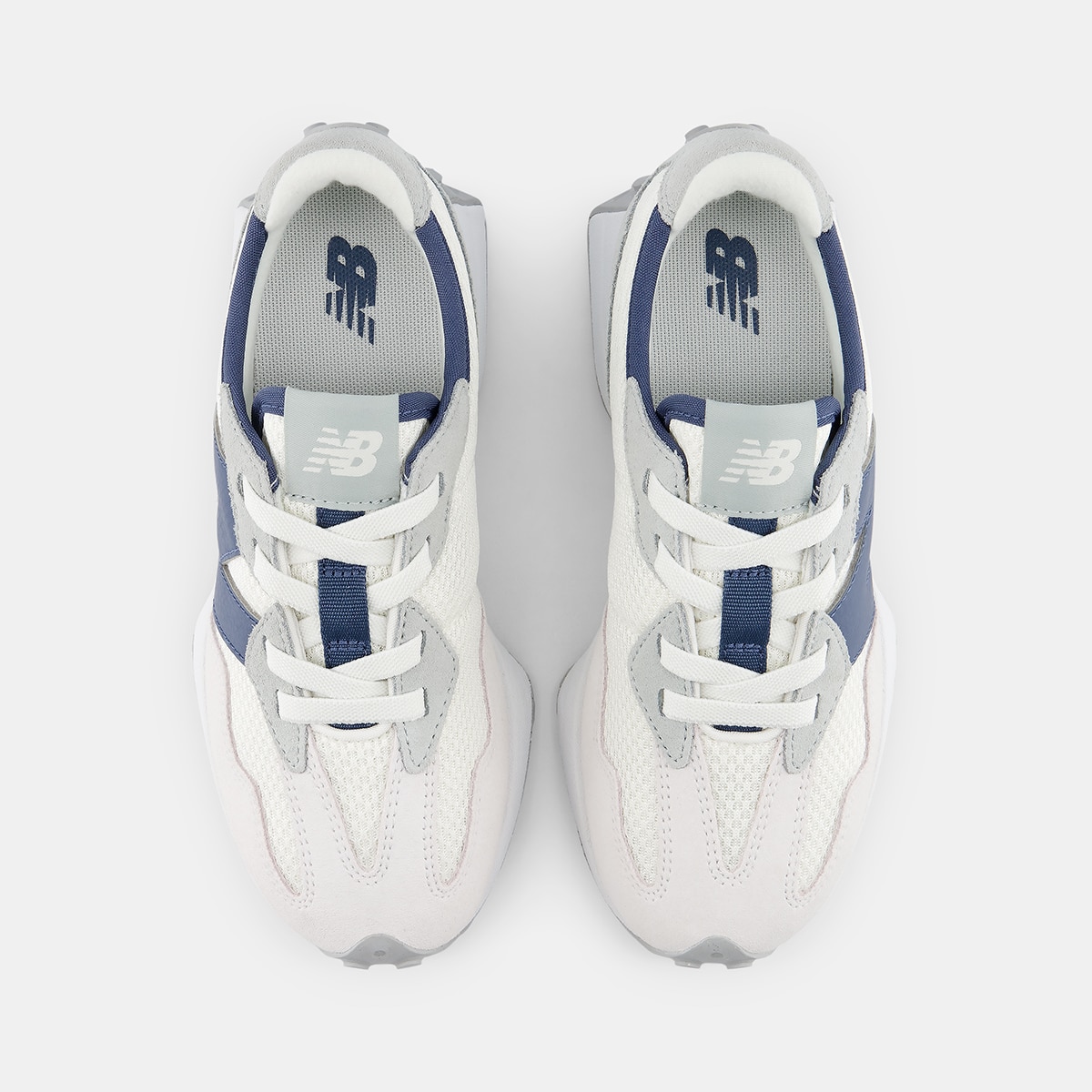 Imagen 3 de Zapatillas casual de niños 327 Bungee Lace New Balance - Blanco / Azul Blanco / Azul