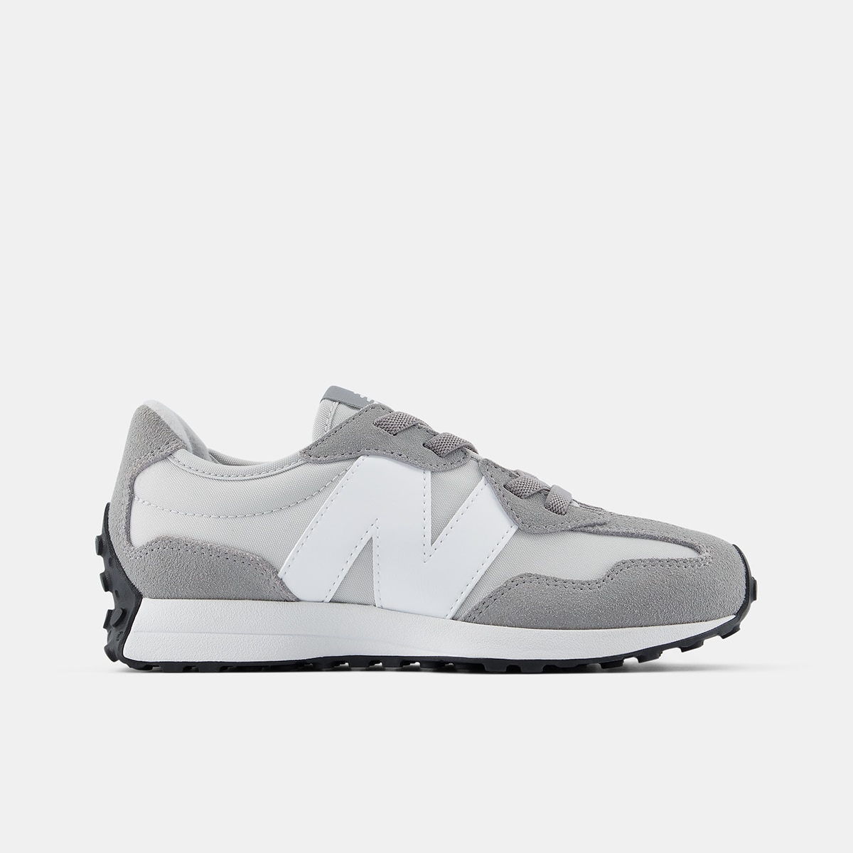 Zapatillas casual de niños 327 Bungee Lace New Balance - Gris / Blanco Gris / Blanco-1