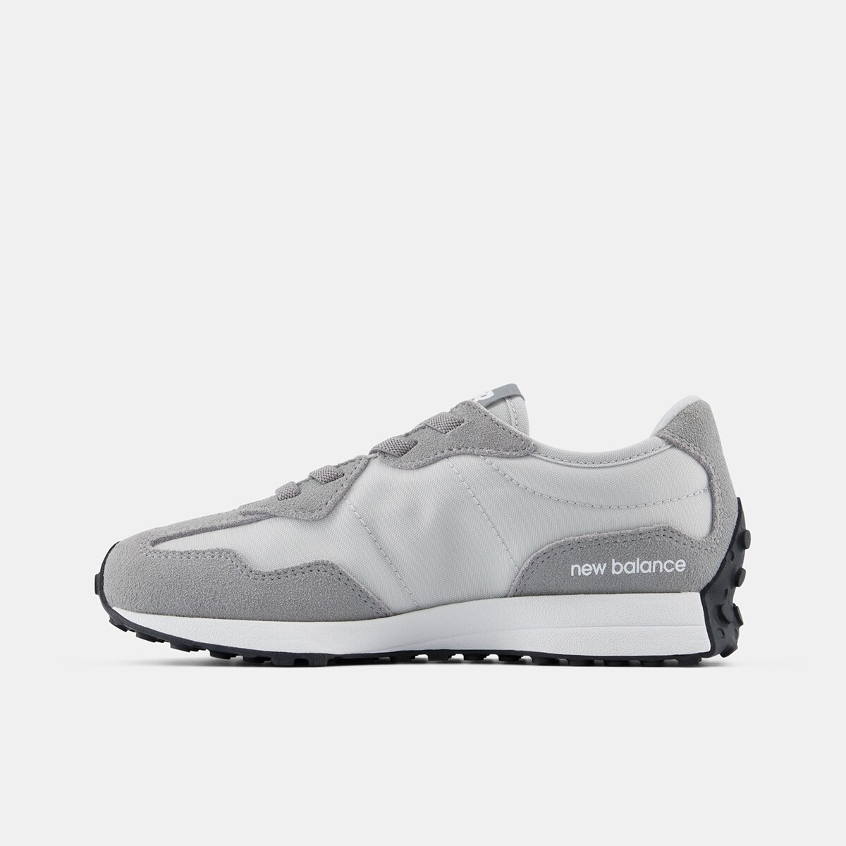 Zapatillas casual de niños 327 Bungee Lace New Balance - Gris / Blanco Gris / Blanco-2