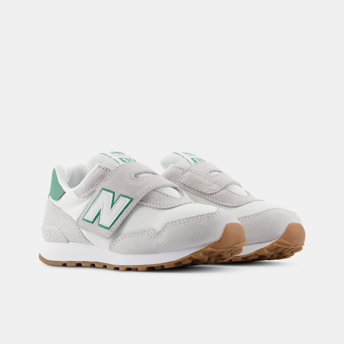 Zapatillas casual de niños 515 Hook & Loop New Balance - Gris / Blanco Gris / Blanco-4