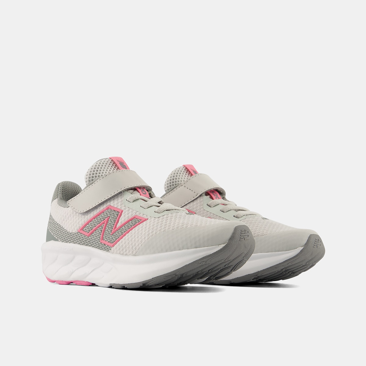 Zapatillas running de niños 520 Bungee Lace H&L New Balance - Gris / Rosa Gris / Rosa-4