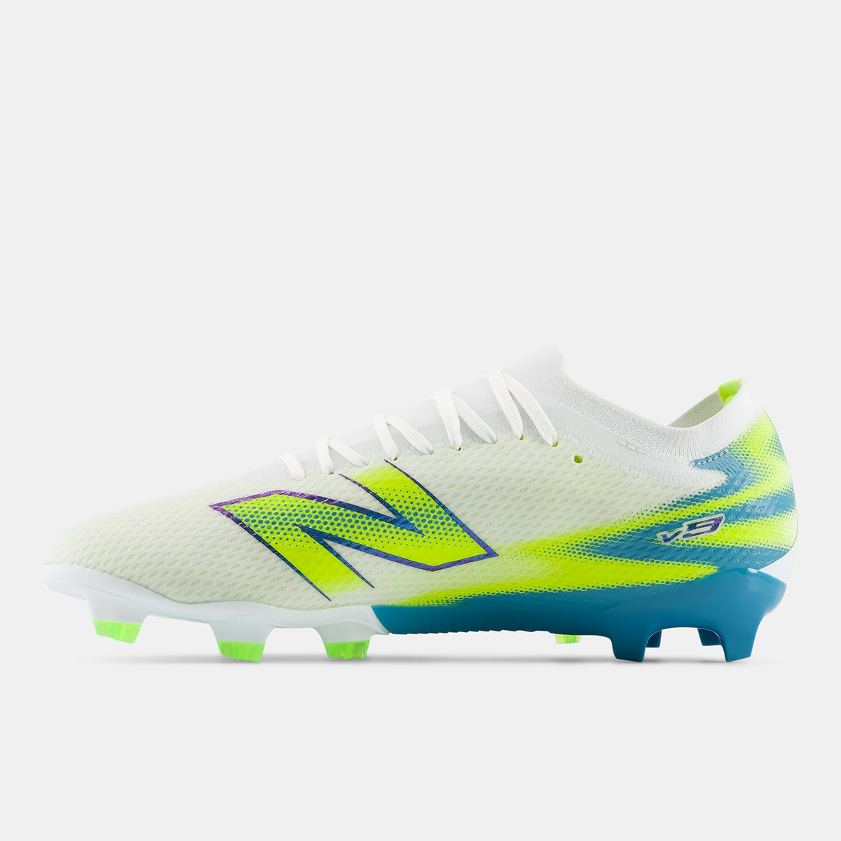 Botas de fútbol de hombre Furon Team FG V9 New Balance - Verde flúor Verde flúor-2