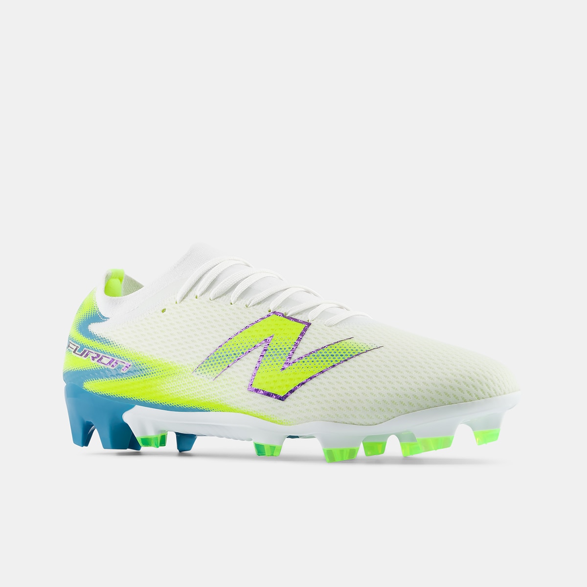 Botas de fútbol de hombre Furon Team FG V9 New Balance - Verde flúor Verde flúor-4