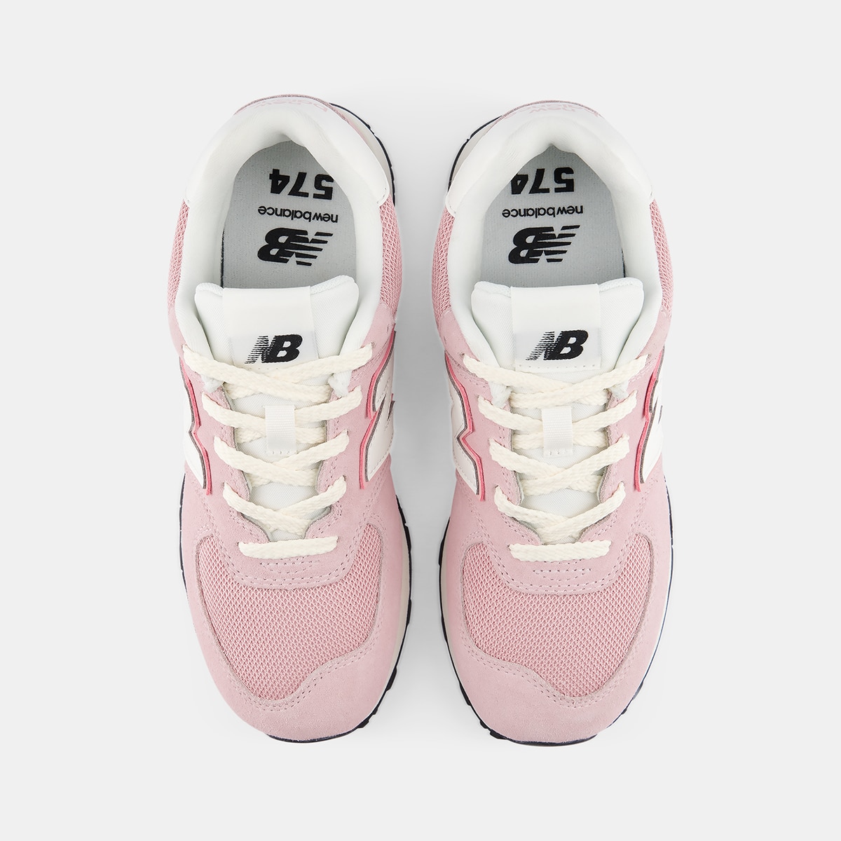 Zapatillas casual de niños 574 Lace New Balance - Rosa claro Rosa claro-3