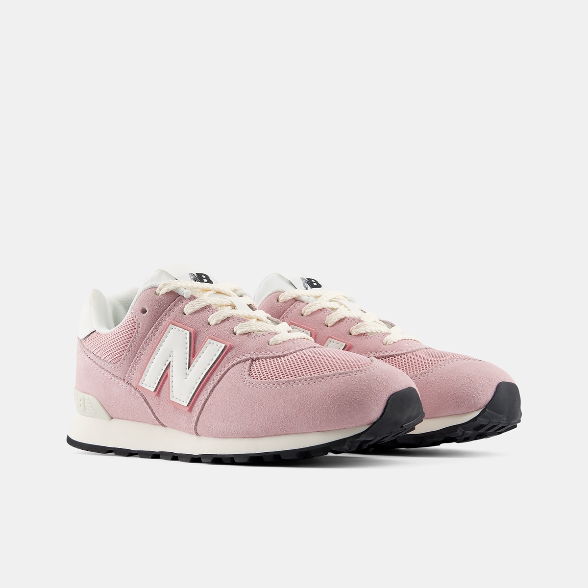Zapatillas casual de niños 574 Lace New Balance - Rosa claro Rosa claro-4
