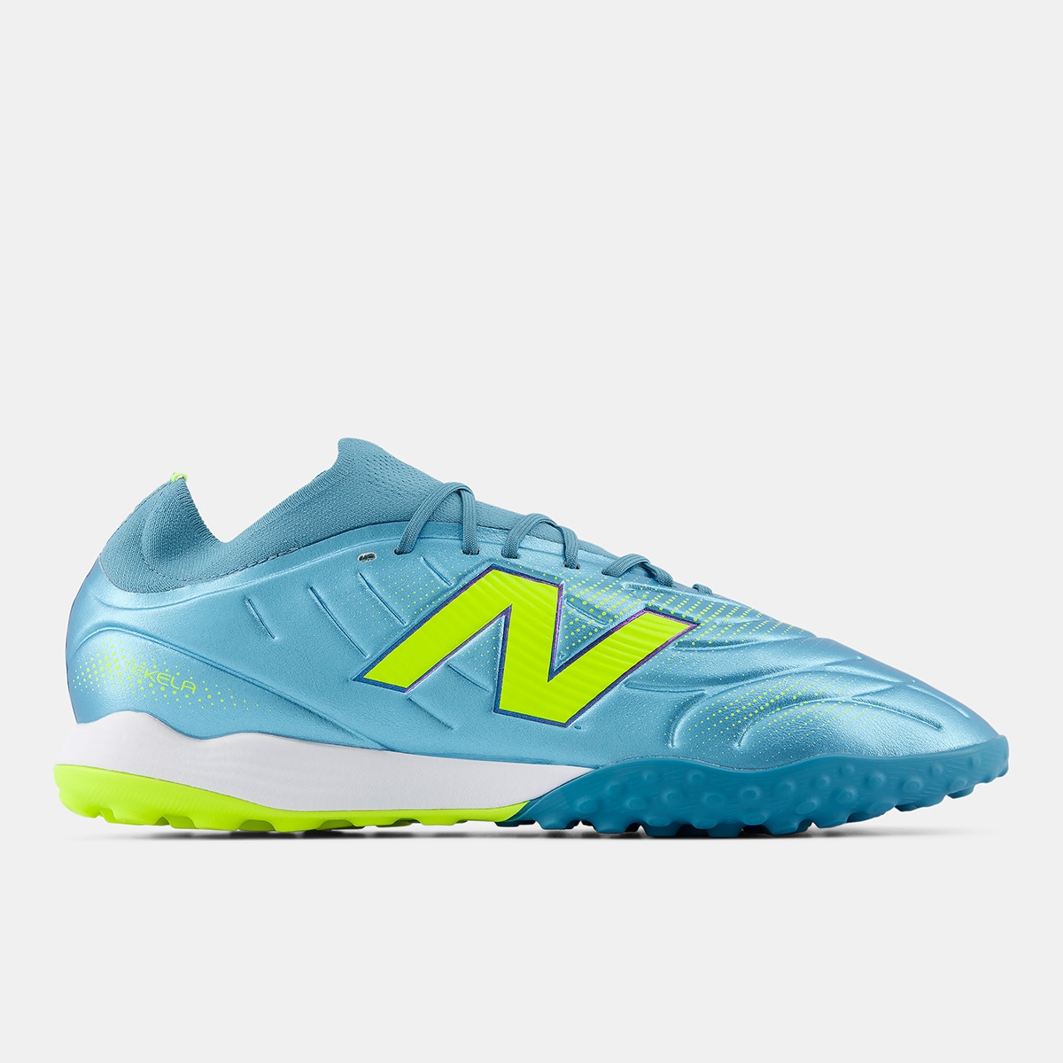 Imagen 0 de Botas de fútbol de hombre Tekela Team Low Laced TF V5 New Balance Verde flúor