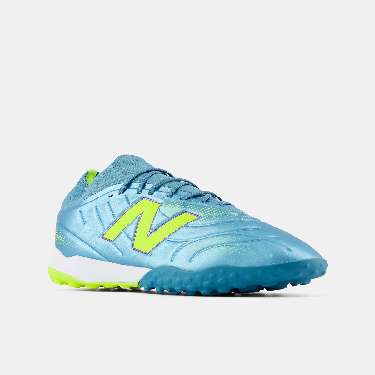 Botas de fútbol de hombre Tekela Team Low Laced TF V5 New Balance - Verde flúor Verde flúor-4