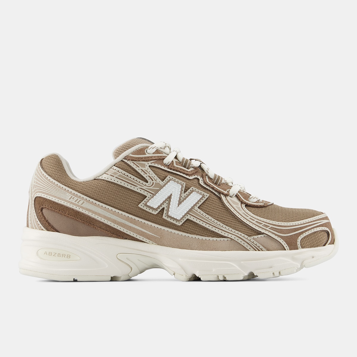 New Balance Zapatillas casual de mujer 740 Marrón