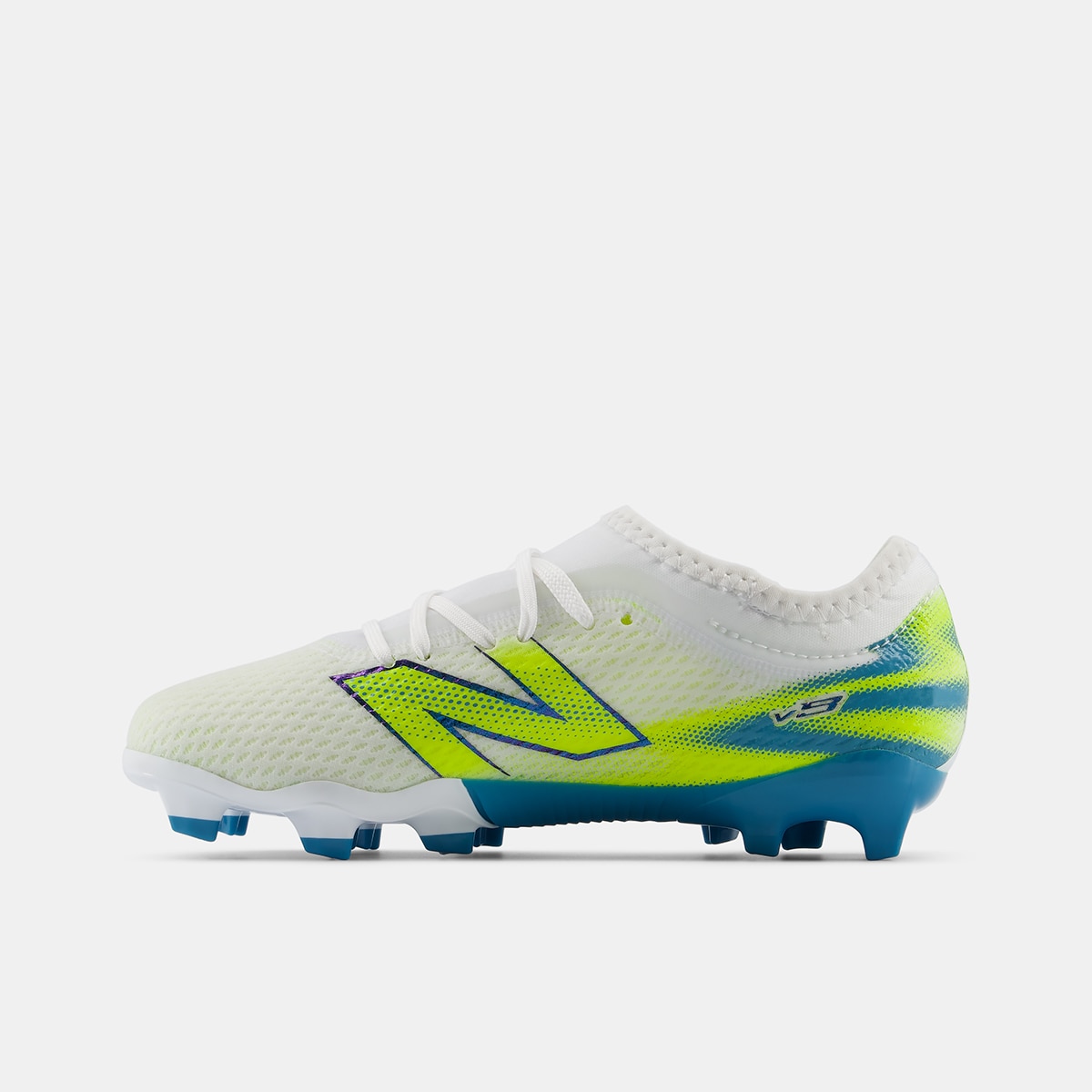 Botas de fútbol de niños Furon Team Jnr FG V9 New Balance - Verde flúor Verde flúor-2