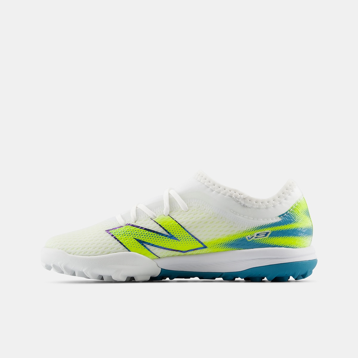 Botas de fútbol de niños Furon Team Jnr TF V9 New Balance - Verde flúor Verde flúor-2