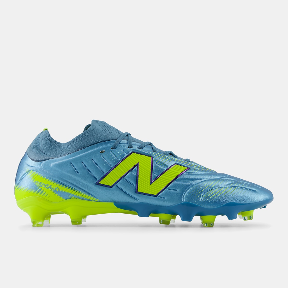Imagen 0 de Botas de fútbol de hombre Tekela Pro Low Laced FG V5 New Balance Verde flúor