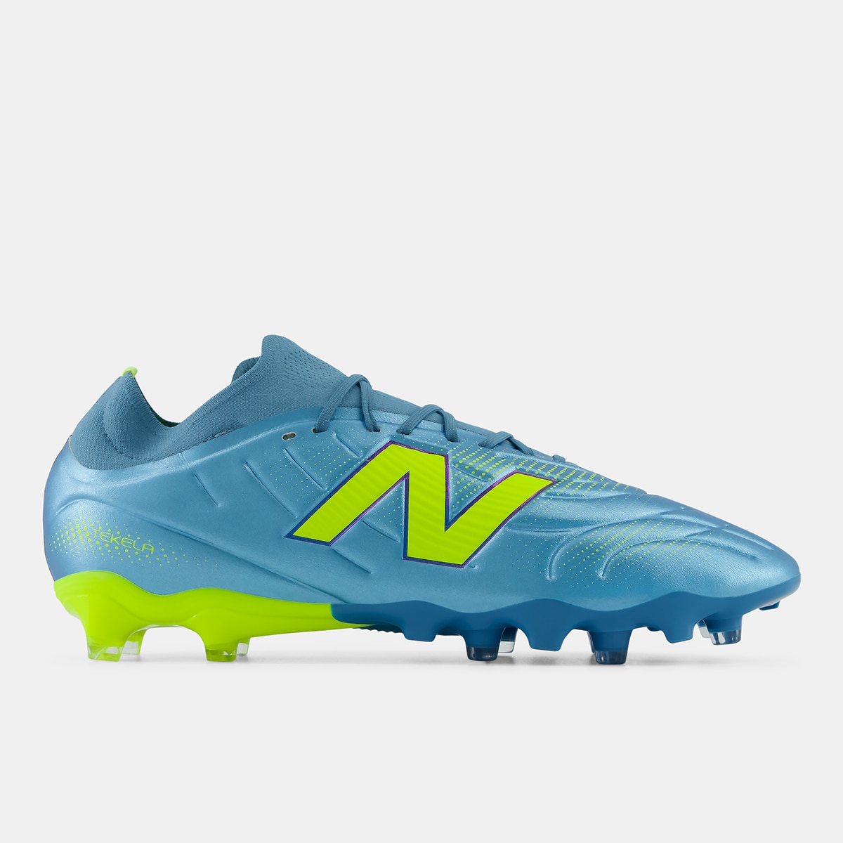 Imagen 0 de Botas de fútbol de hombre Tekela Team Low Laced FG V5 New Balance Verde flúor