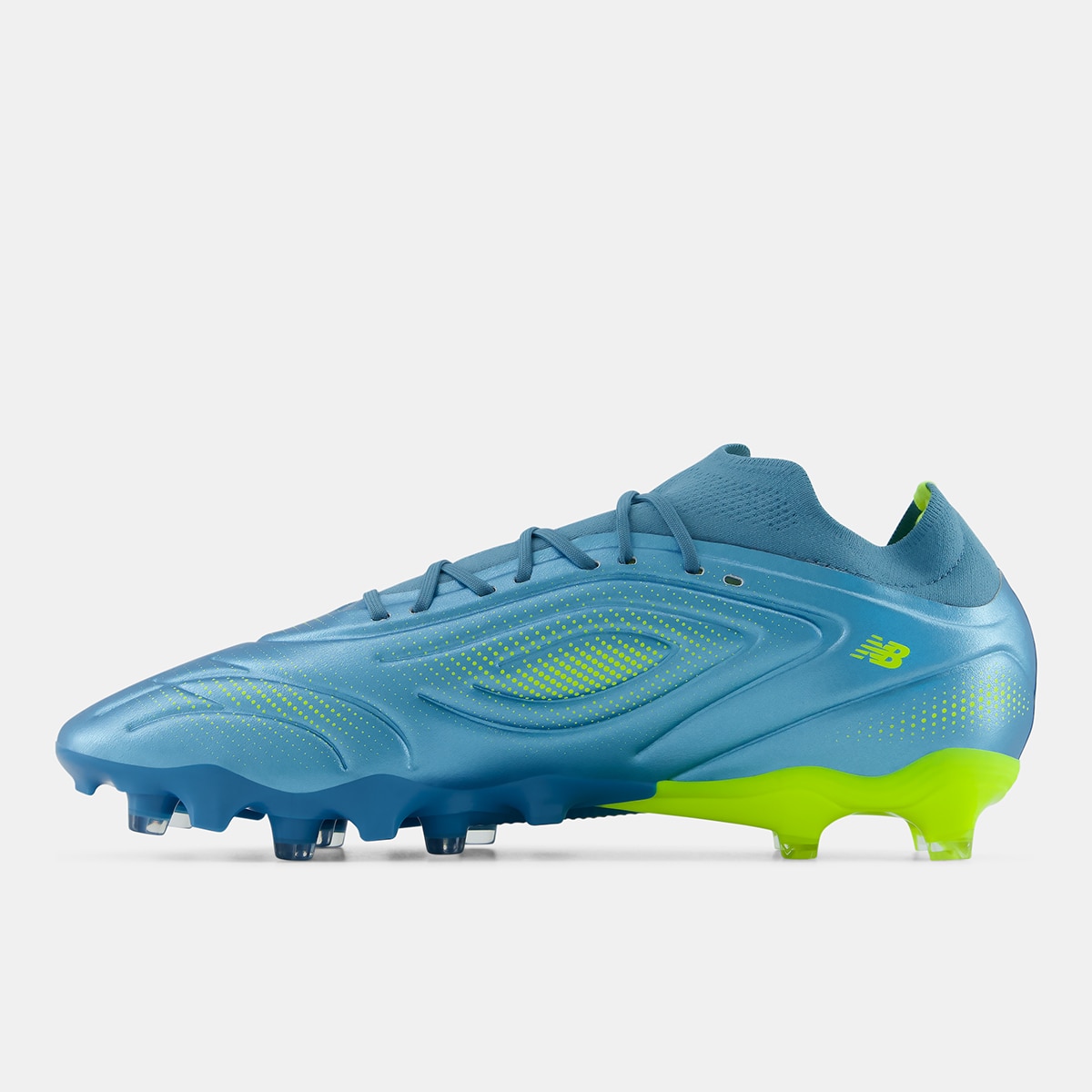 Botas de fútbol de hombre Tekela Team Low Laced FG V5 New Balance - Verde flúor Verde flúor-2
