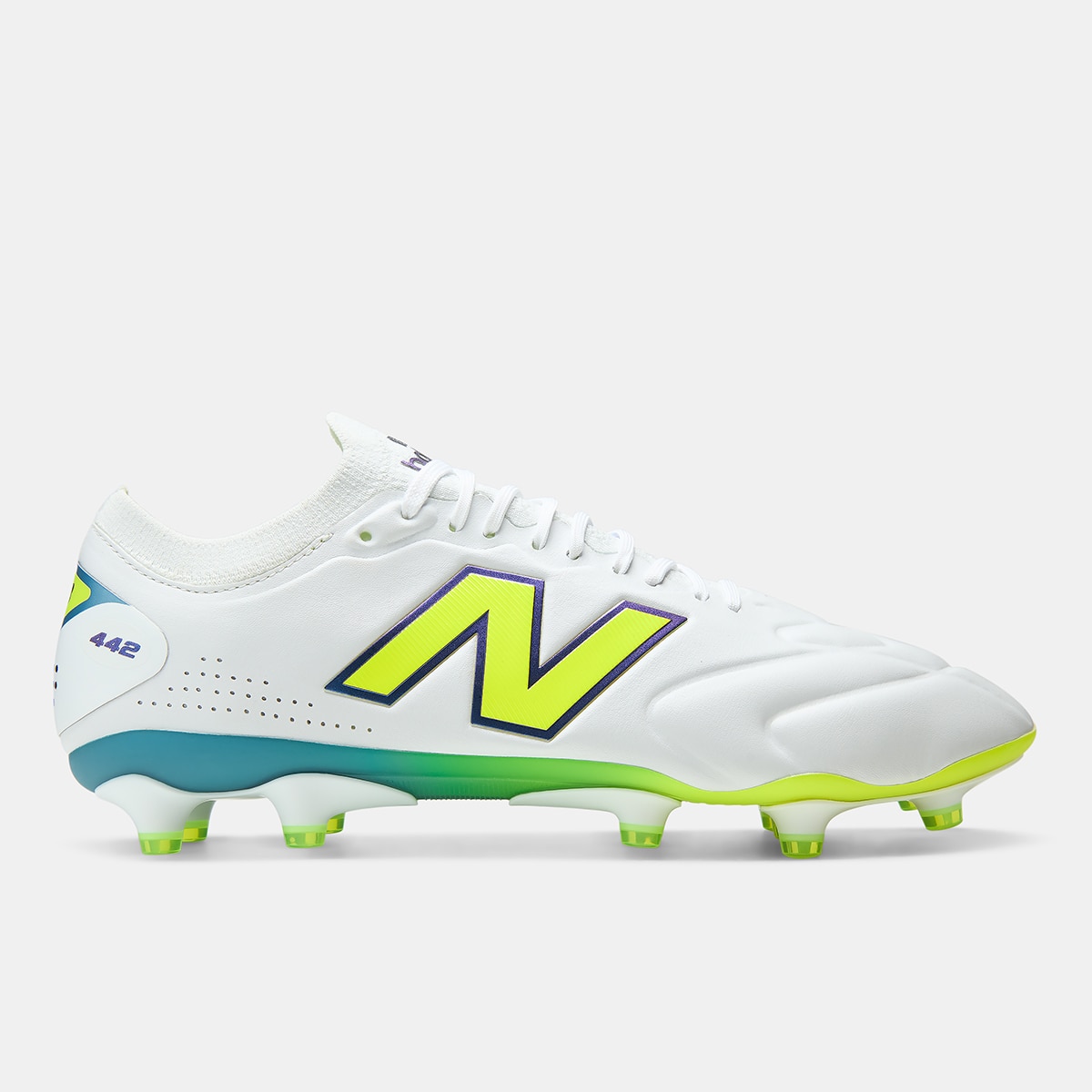 Imagen 0 de Botas de fútbol de hombre 442 Elite Knit FG V3 New Balance Verde flúor