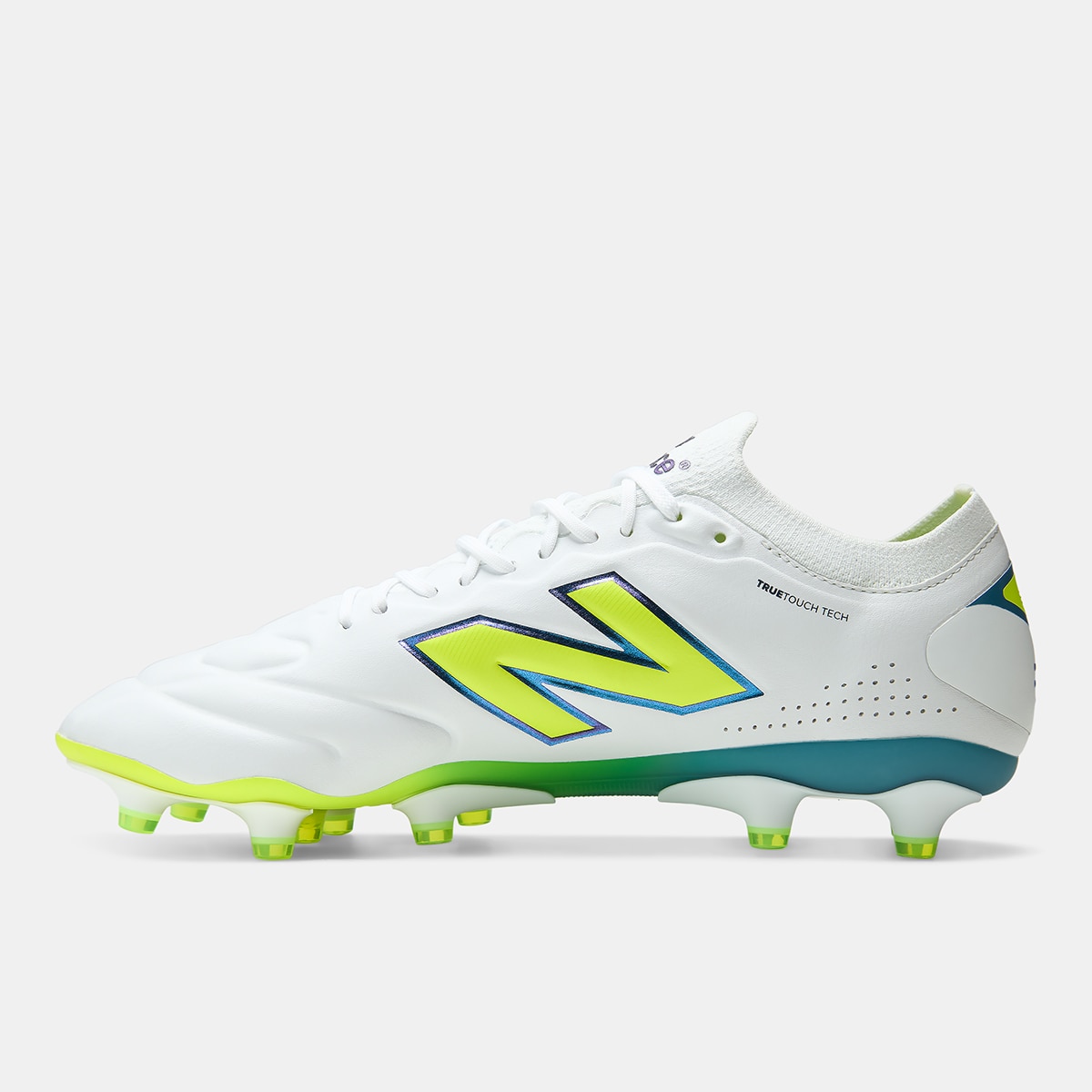 Botas de fútbol de hombre 442 Elite Knit FG V3 New Balance - Verde flúor Verde flúor-2