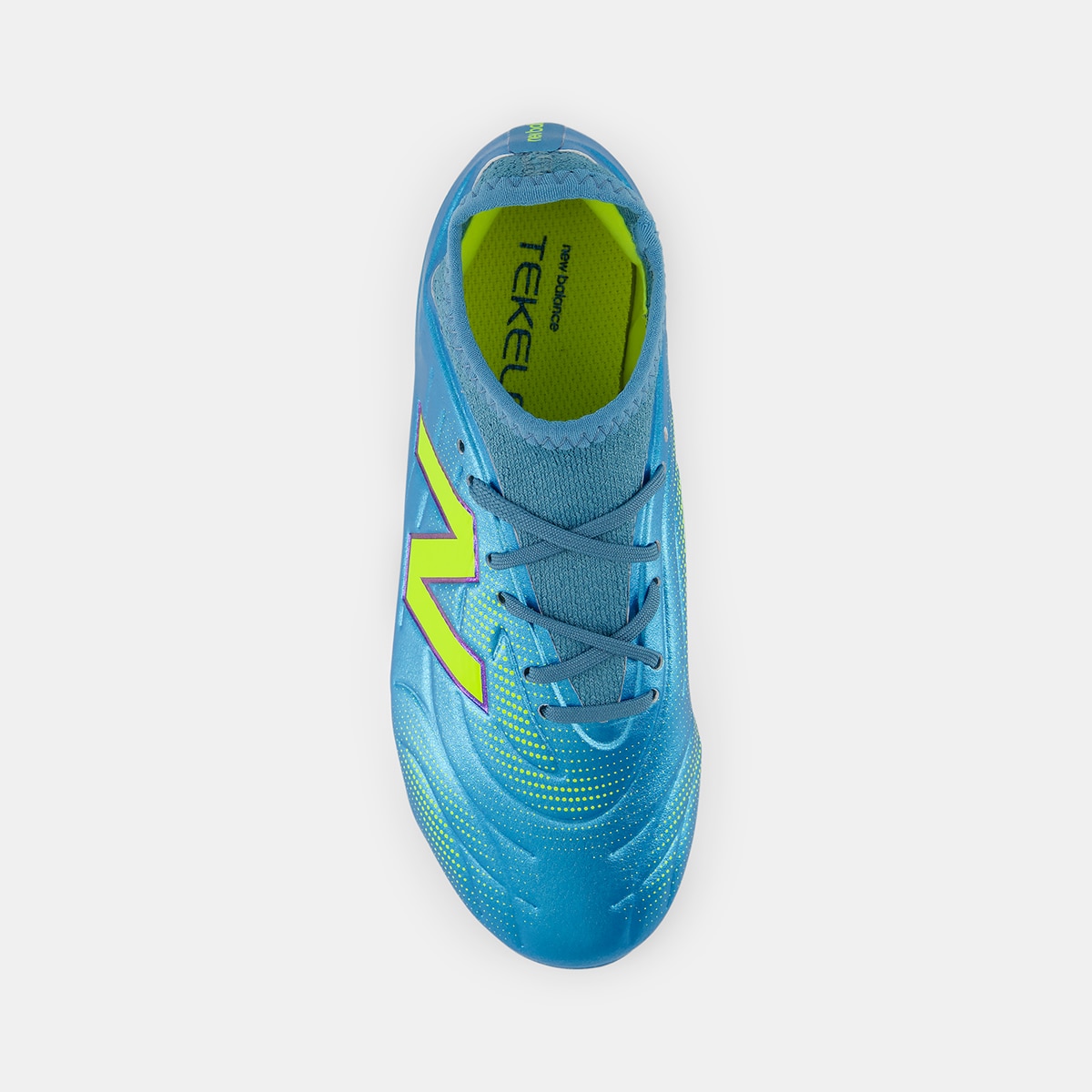 Botas de fútbol de niños Tekela Team Low Laced Jnr FG V New Balance - Verde flúor Verde flúor-3
