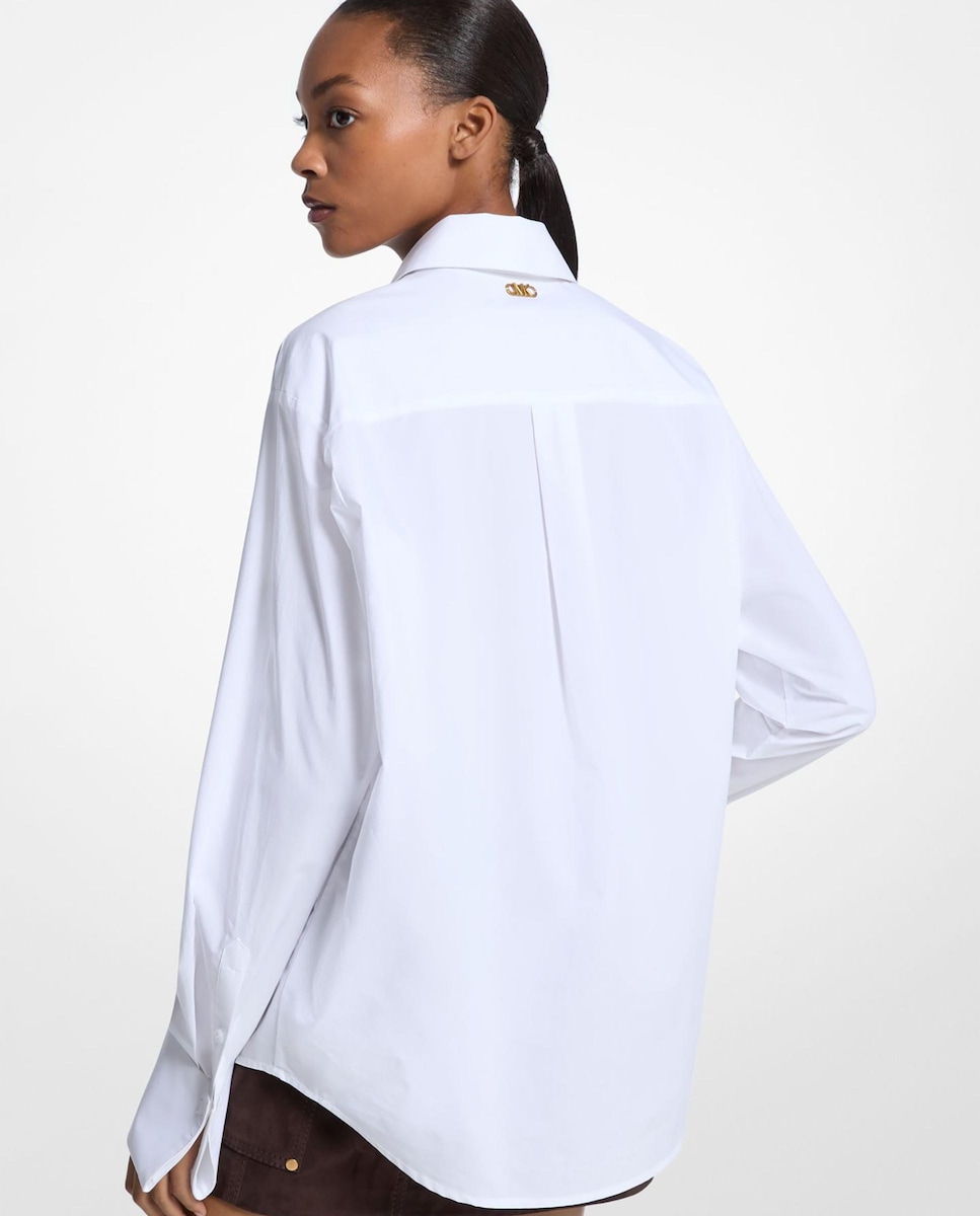 Camisa de mujer en popelina de algodón con corte holgado · Michael