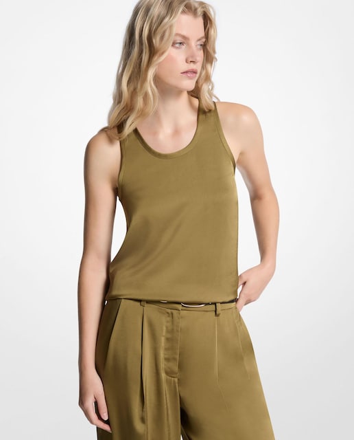 Imagen 0 de Camiseta de mujer de tirantes satinada