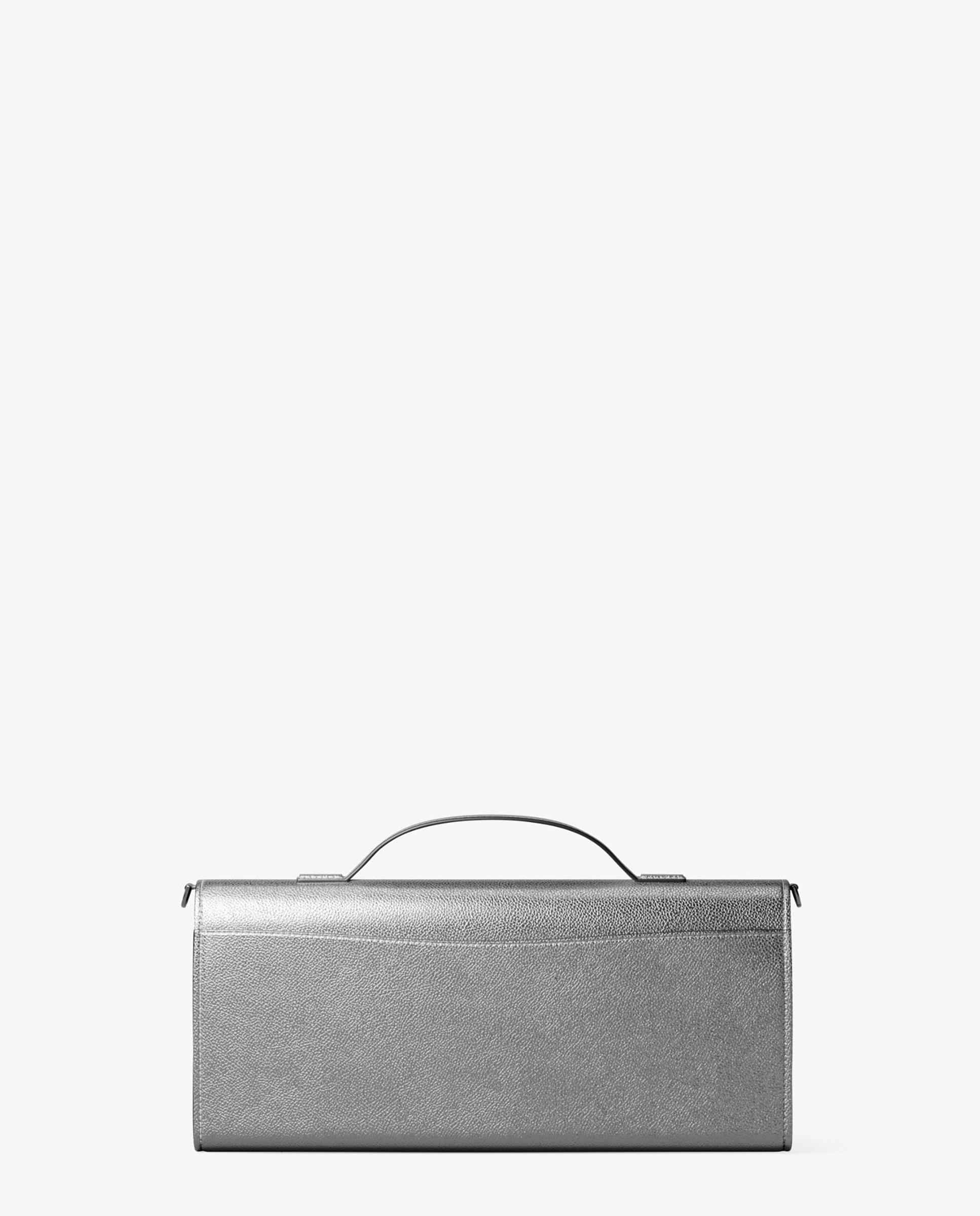 Bolso de hombro transformable hamilton moderne mediano de piel metalizada - Michael Michael Kors - Plata metalizada Plata metalizada-3