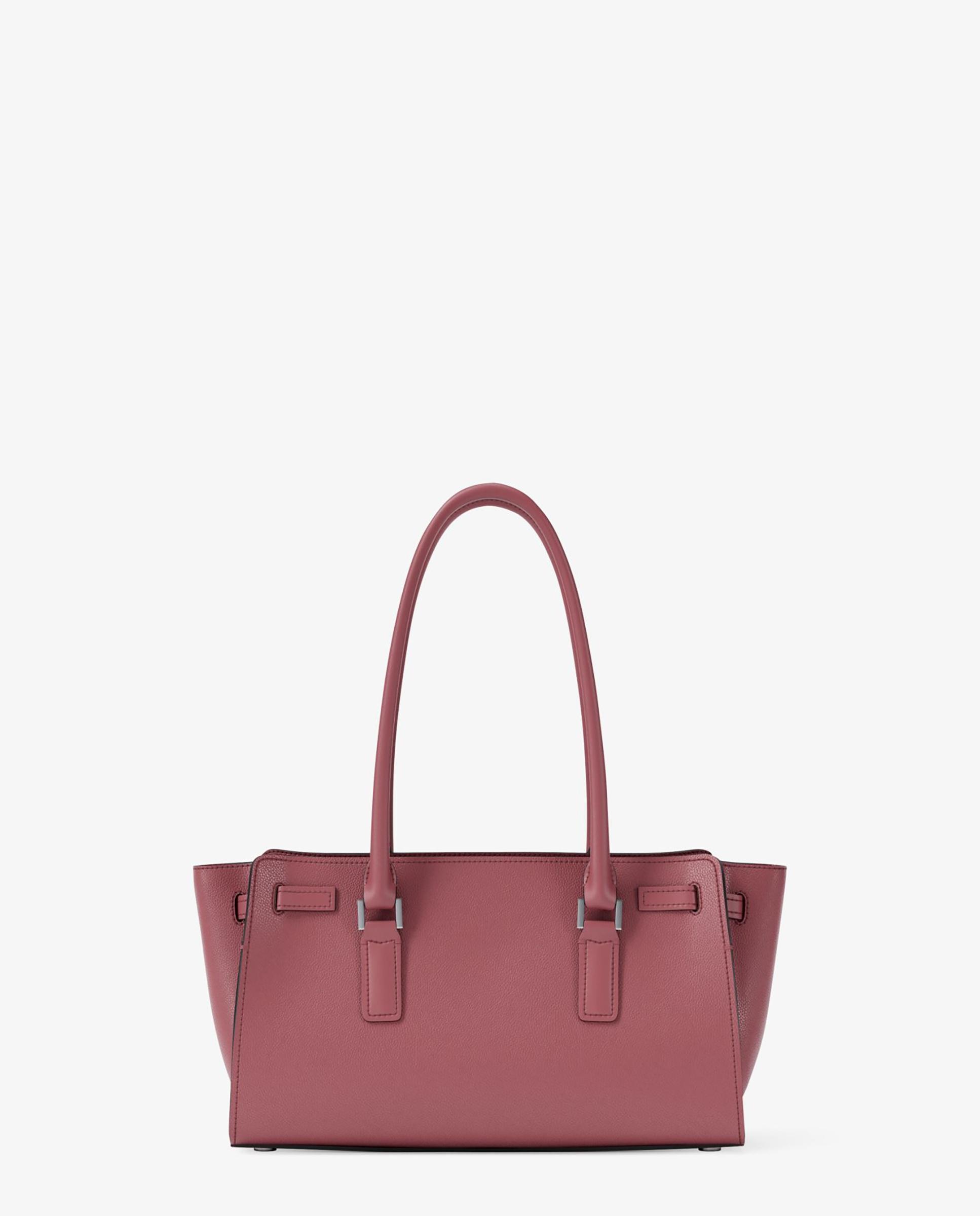 Bolso de hombro satchel hamilton moderne pequeño de piel - Michael Michael Kors - Rosa Rosa-3
