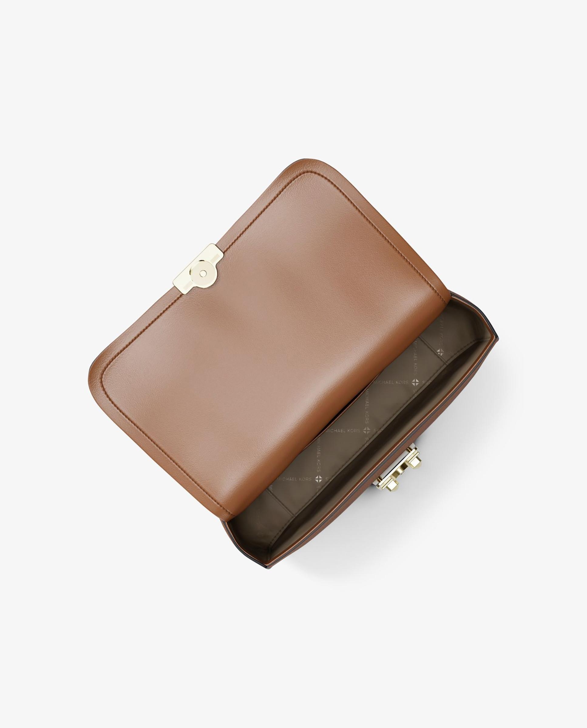 Bolso de hombro tribeca grande de piel granulada - Michael Michael Kors - Cuero Cuero-4