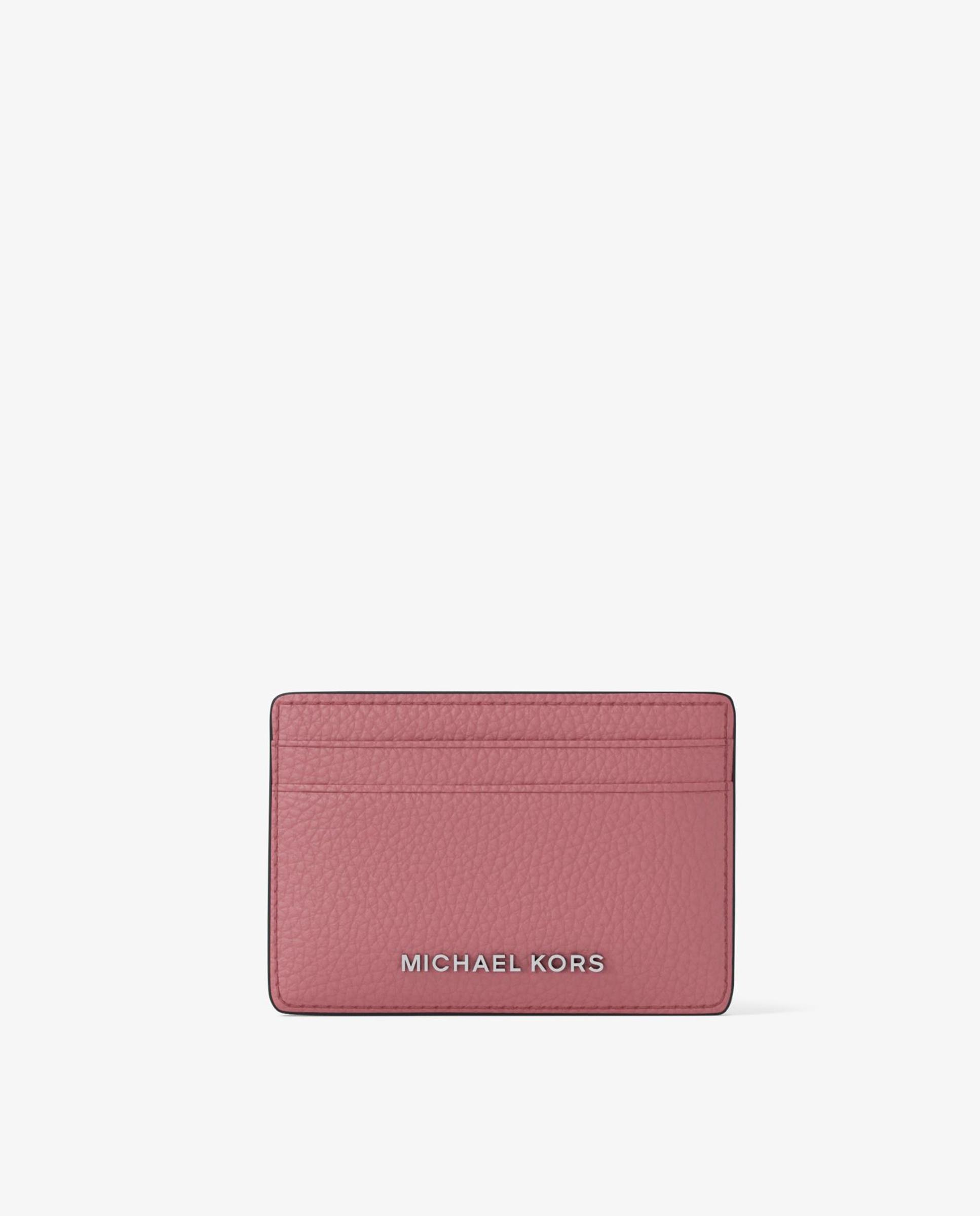 Tarjetero de mujer de piel granulada - Michael Michael Kors - Rosa Rosa-1