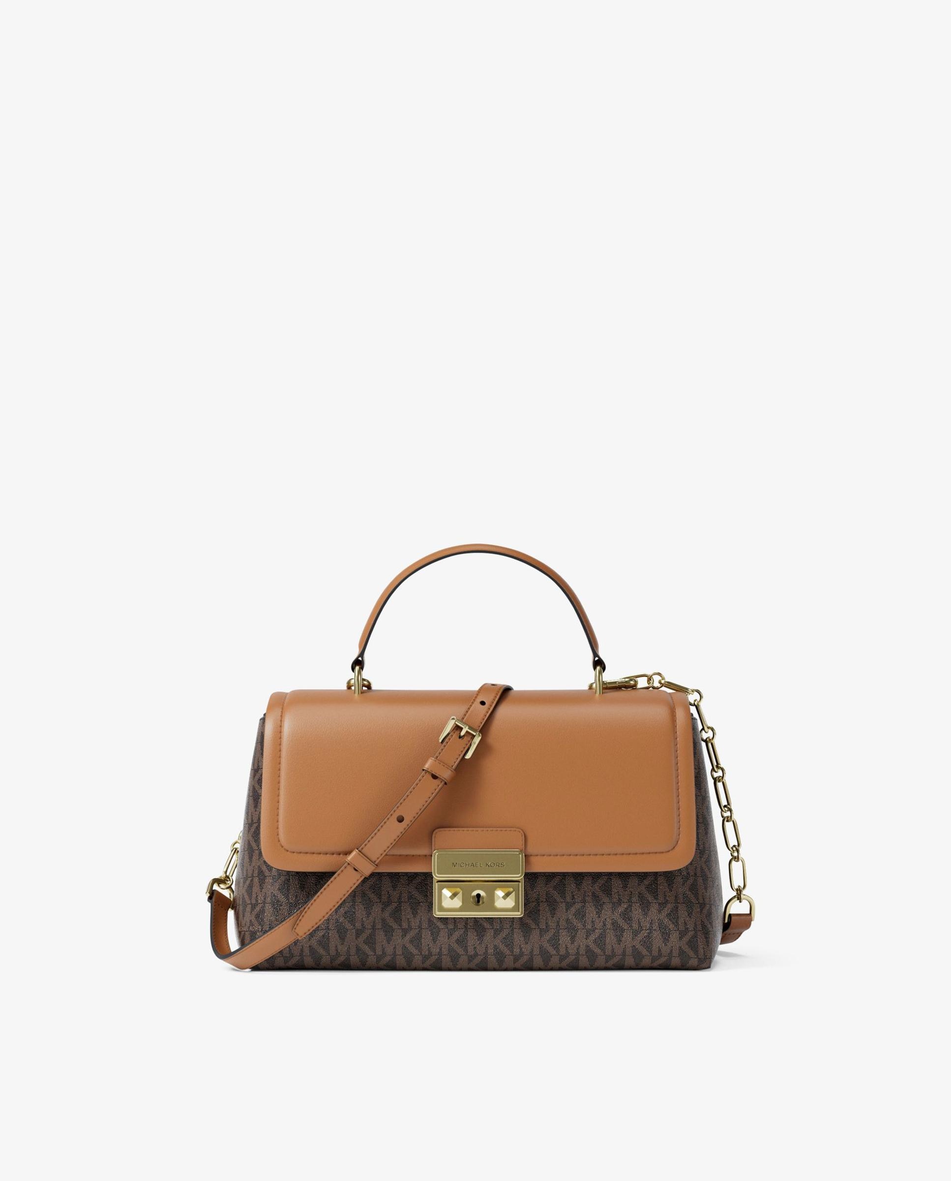 Bandolera de mujer satchel tribeca extrapequeña con logotipo - Michael Michael Kors - Marrón oscuro Marrón oscuro-1