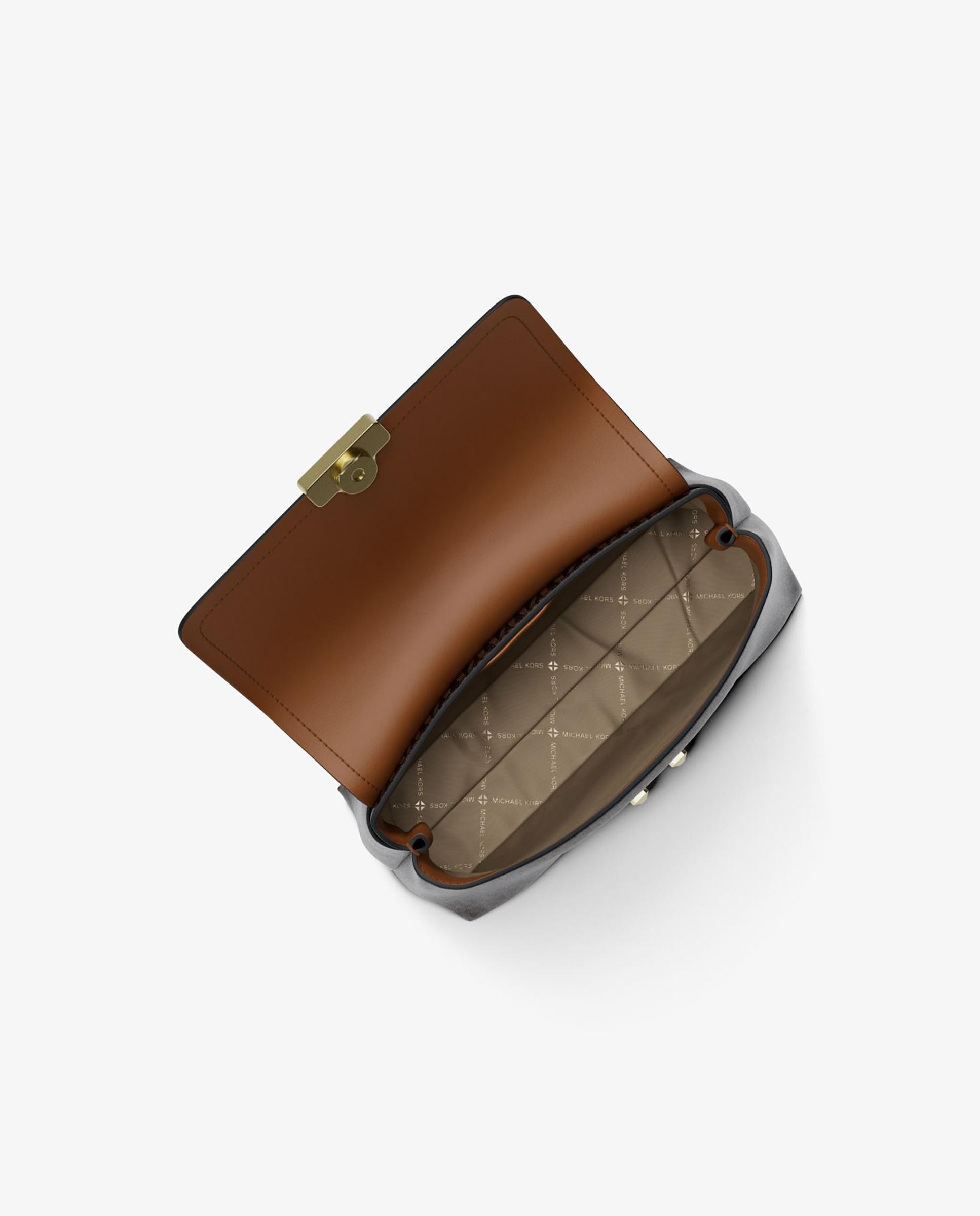 Bandolera de mujer satchel tribeca extrapequeña con logotipo - Michael Michael Kors - Marrón oscuro Marrón oscuro-4