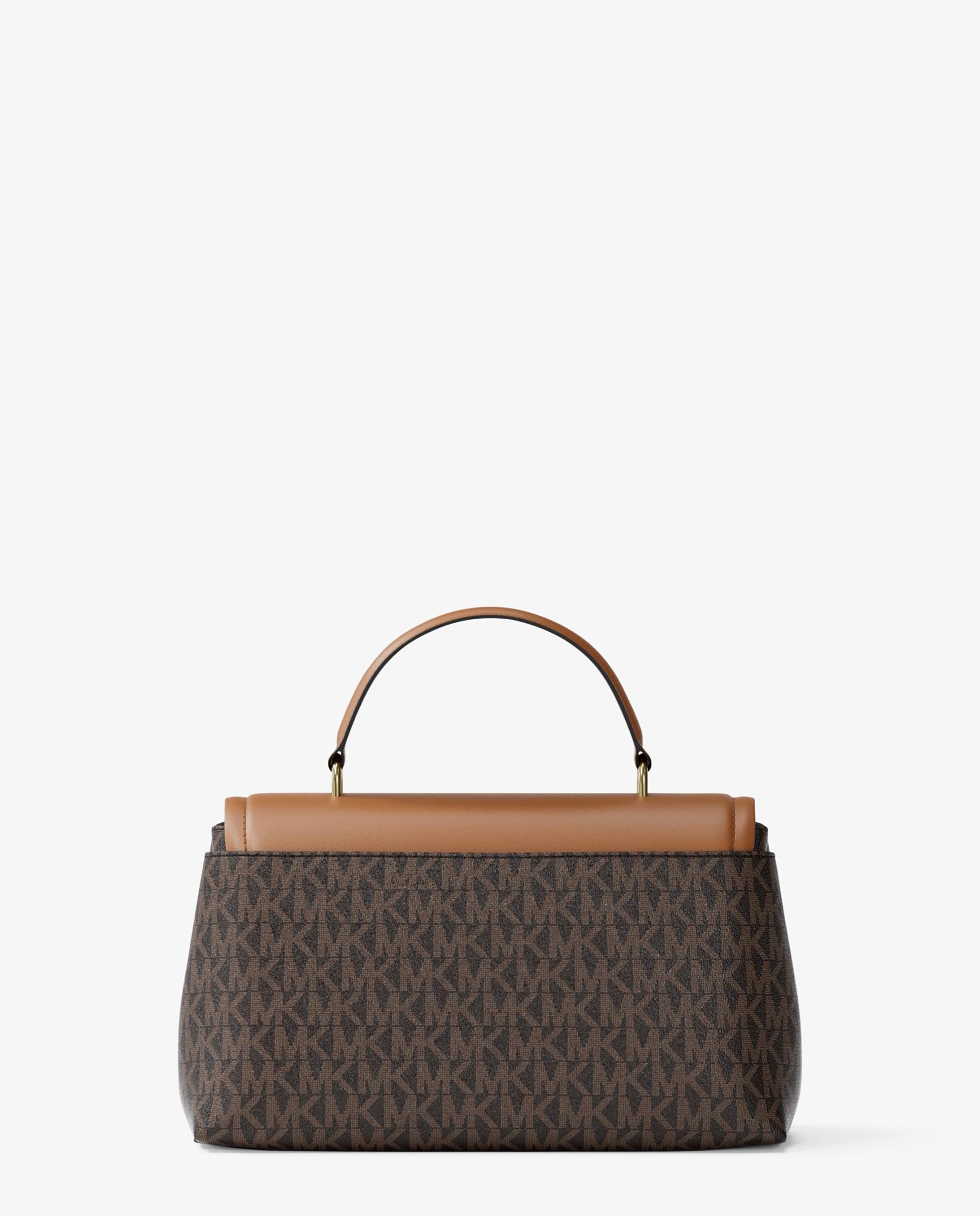 Bandolera de mujer satchel tribeca extrapequeña con logotipo - Michael Michael Kors - Marrón oscuro Marrón oscuro-3
