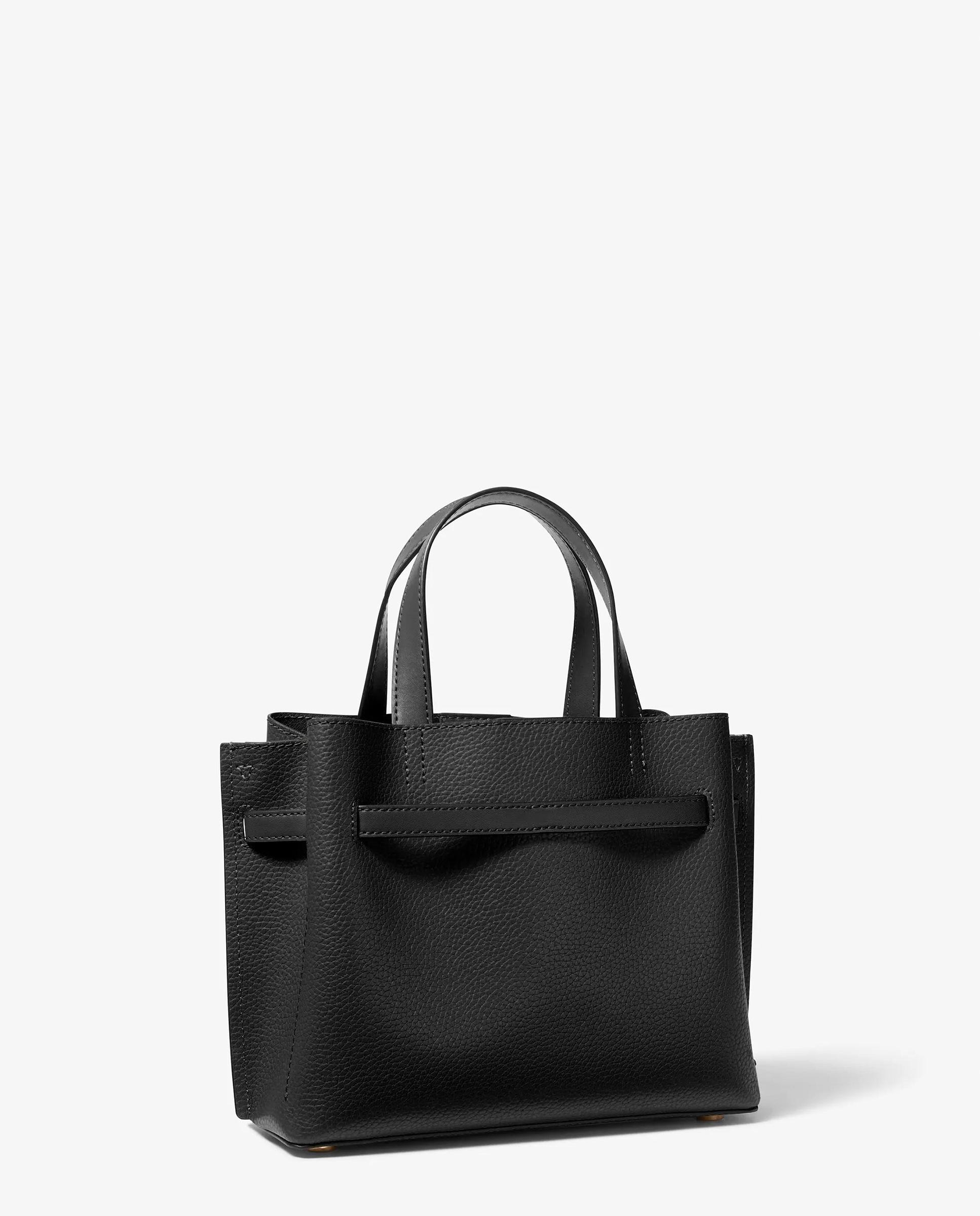 Bandolera de mujer satchel emilia pequeño de piel granulada - Michael Michael Kors - Negro Negro-3
