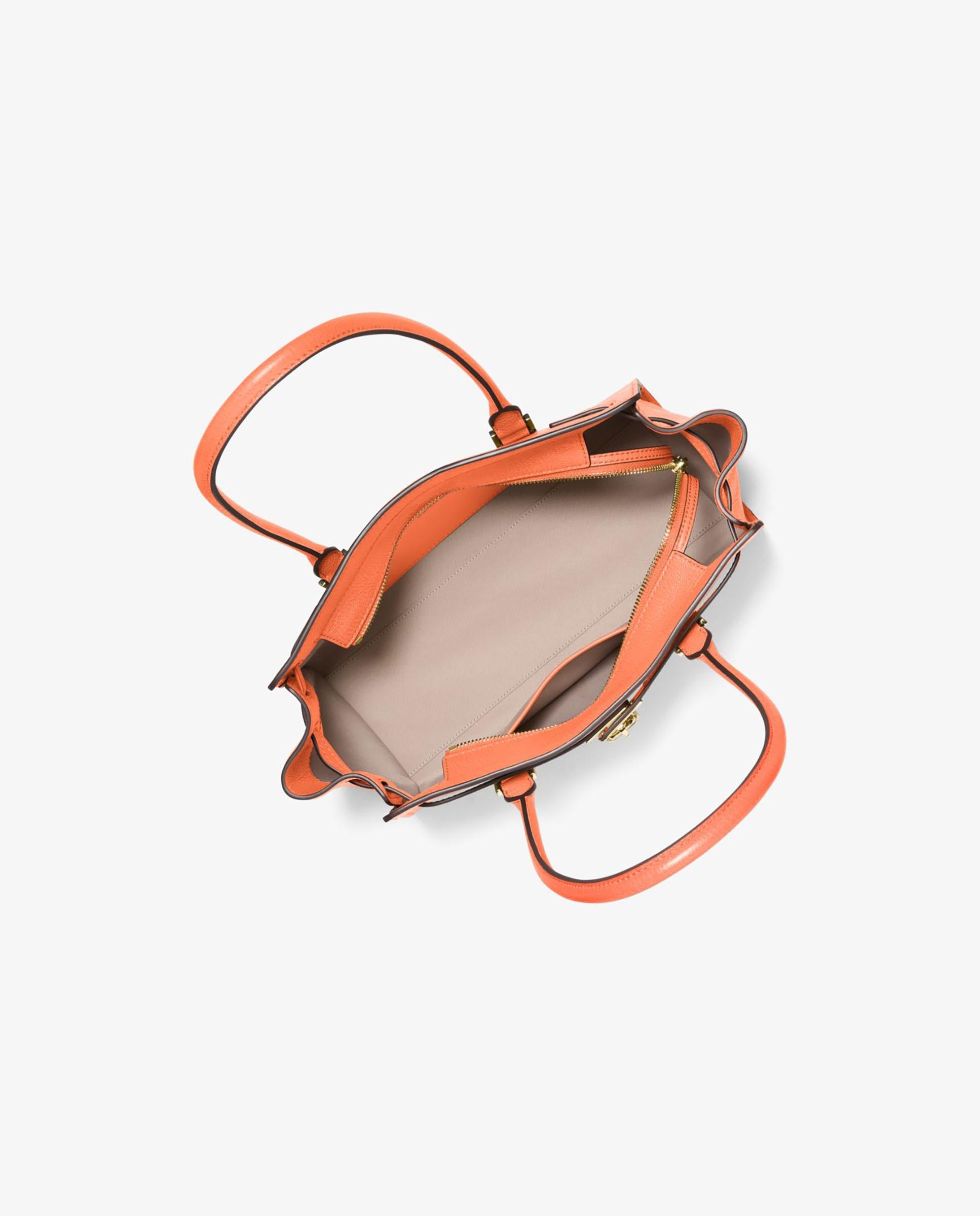 Bolso de hombro Hamilton Moderne pequeño de piel - Michael Michael Kors - Naranja Naranja-3