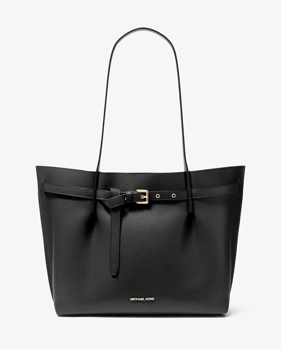 Imagen 0 de Bolso shopper tote emilia grande de piel granulada Caramelo