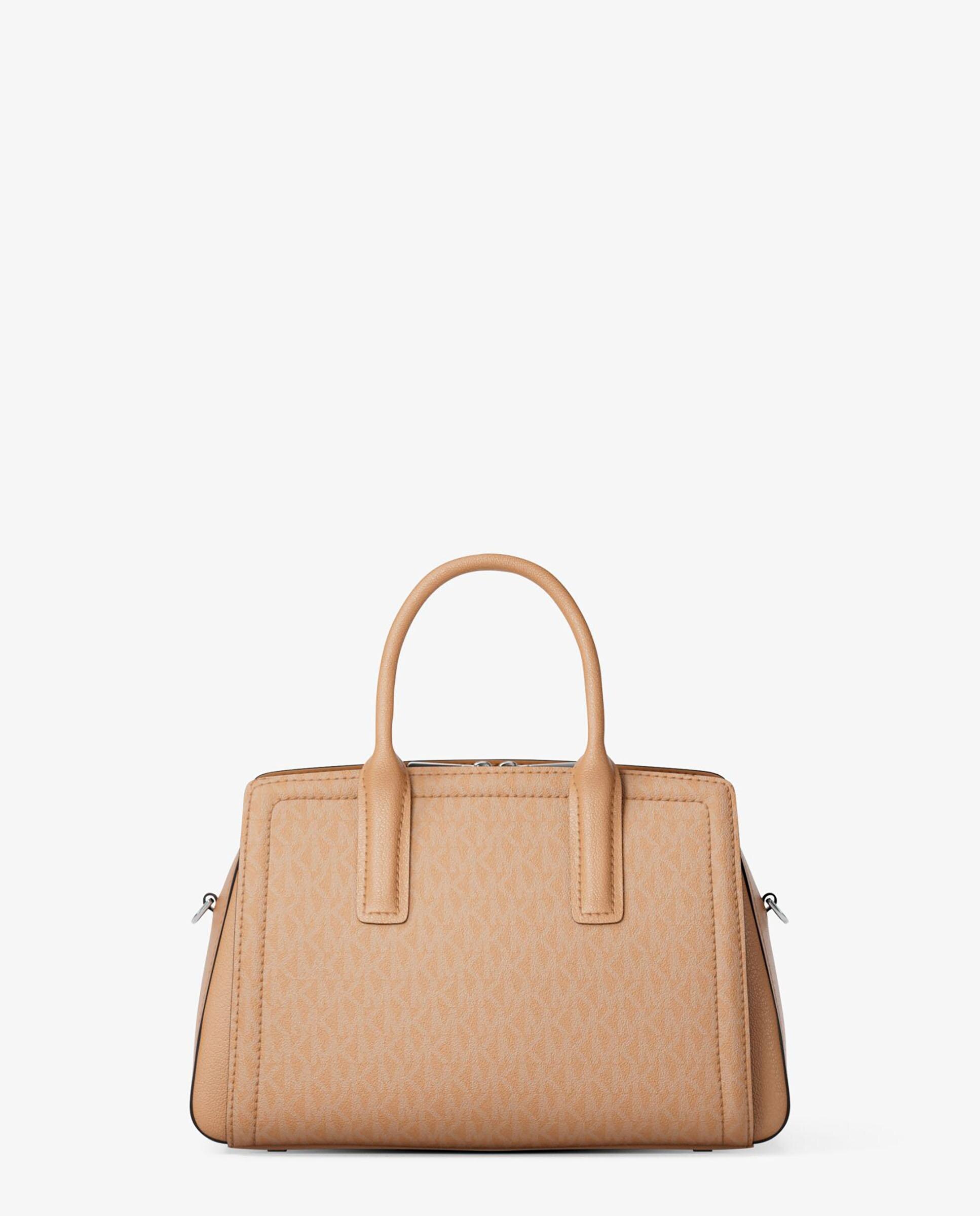 Bandolera de mujer satchel Laila con estampado de logotipos - Michael Michael Kors - Melocotón Melocotón-5