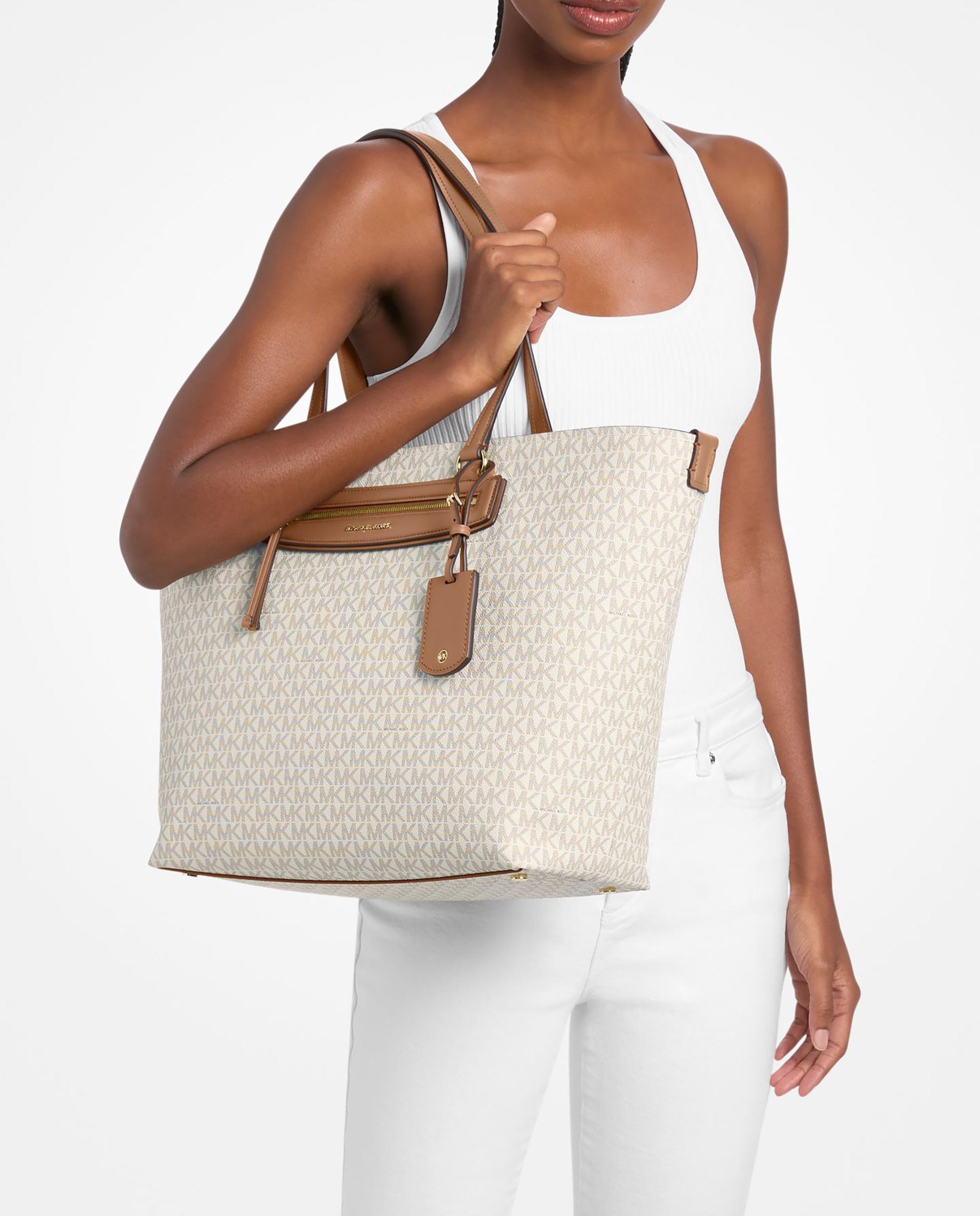 Bolso shopper tote jet set travel extragrande con logotipo - Michael Michael Kors - Crudo Crudo-2
