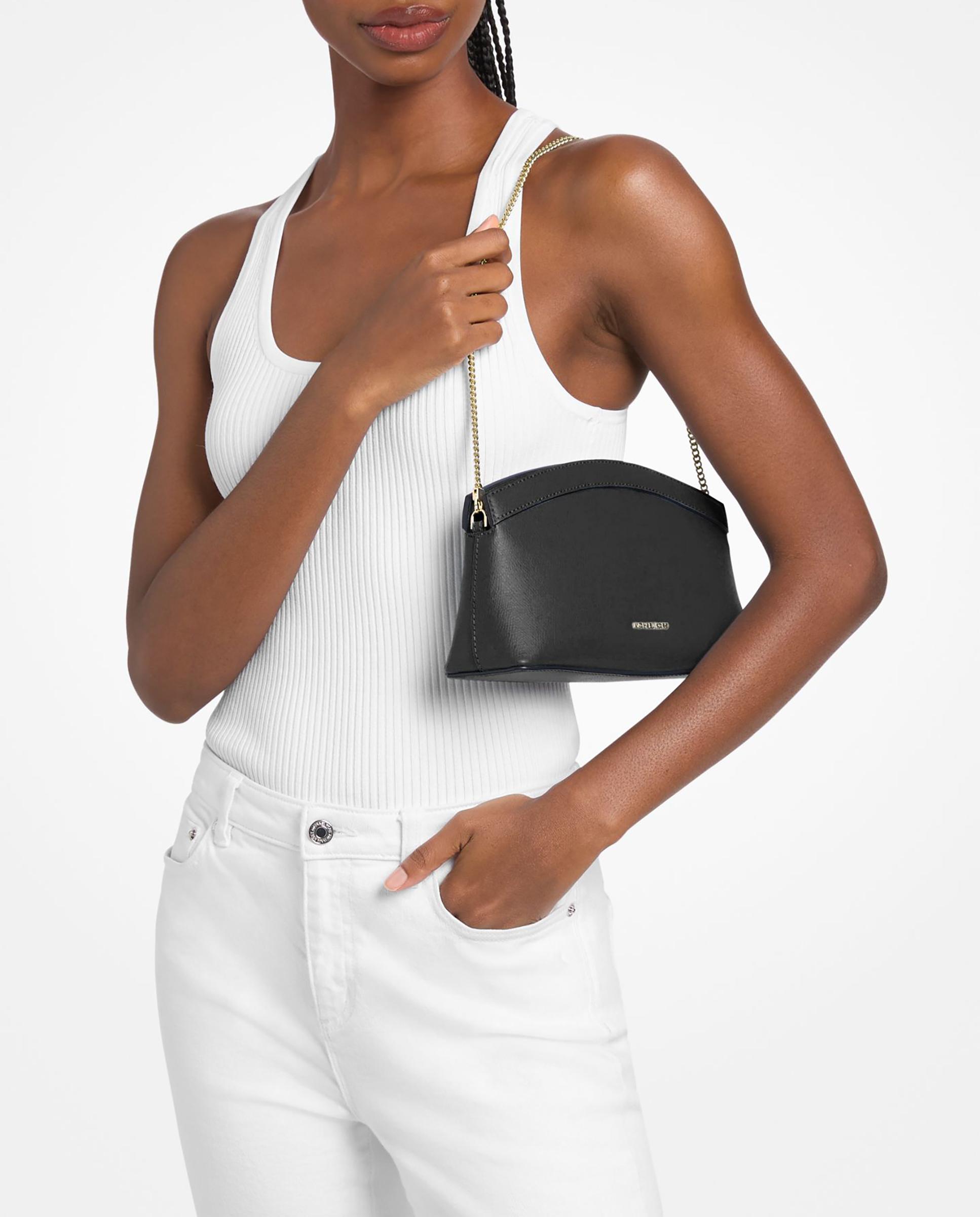 Bolso de mano transformable athena pequeño de piel - Michael Michael Kors - Negro Negro-2