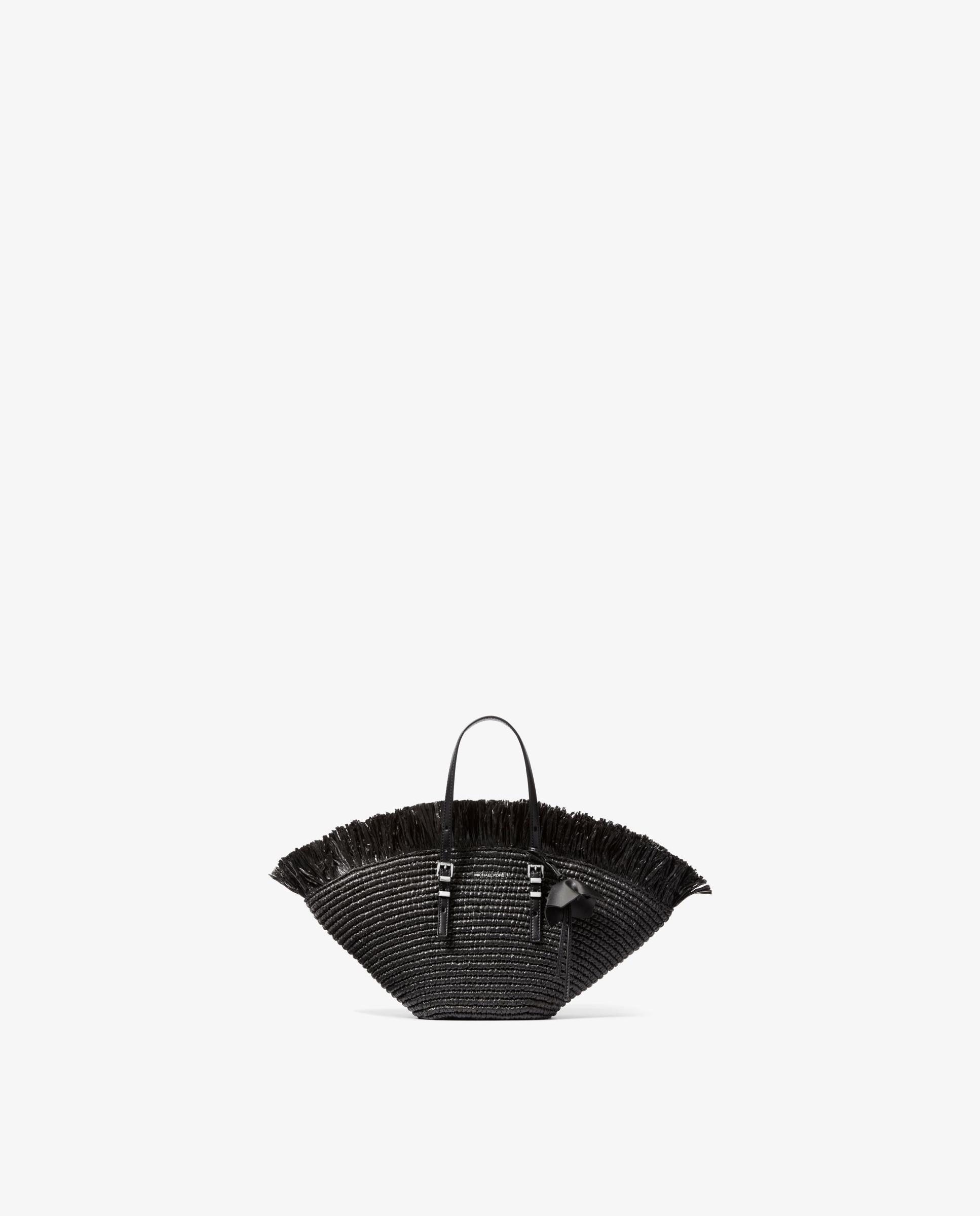 Bolso de mano tote isa pequeño tejido a mano - Michael Michael Kors - Negro Negro-1