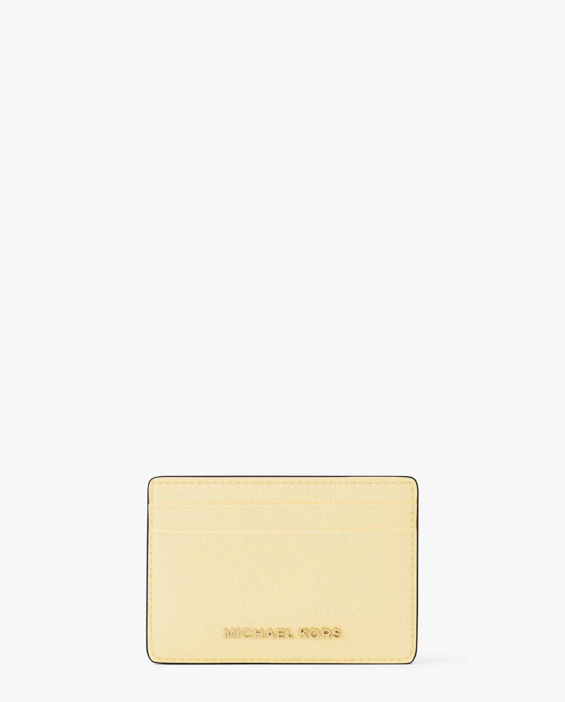 Tarjetero de mujer pequeño de piel granulada - Michael Michael Kors - Limón Limón-1