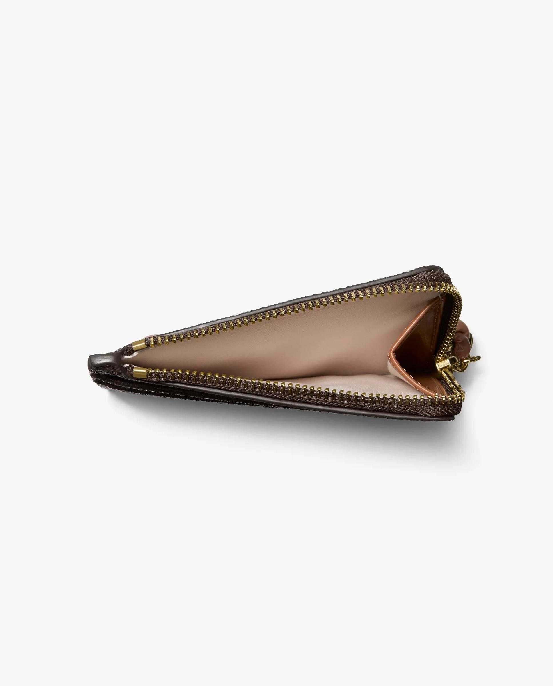 Tarjetero jet set pequeño con logotipo y tira de pulsera - Michael Michael Kors - Marrón oscuro Marrón oscuro-3