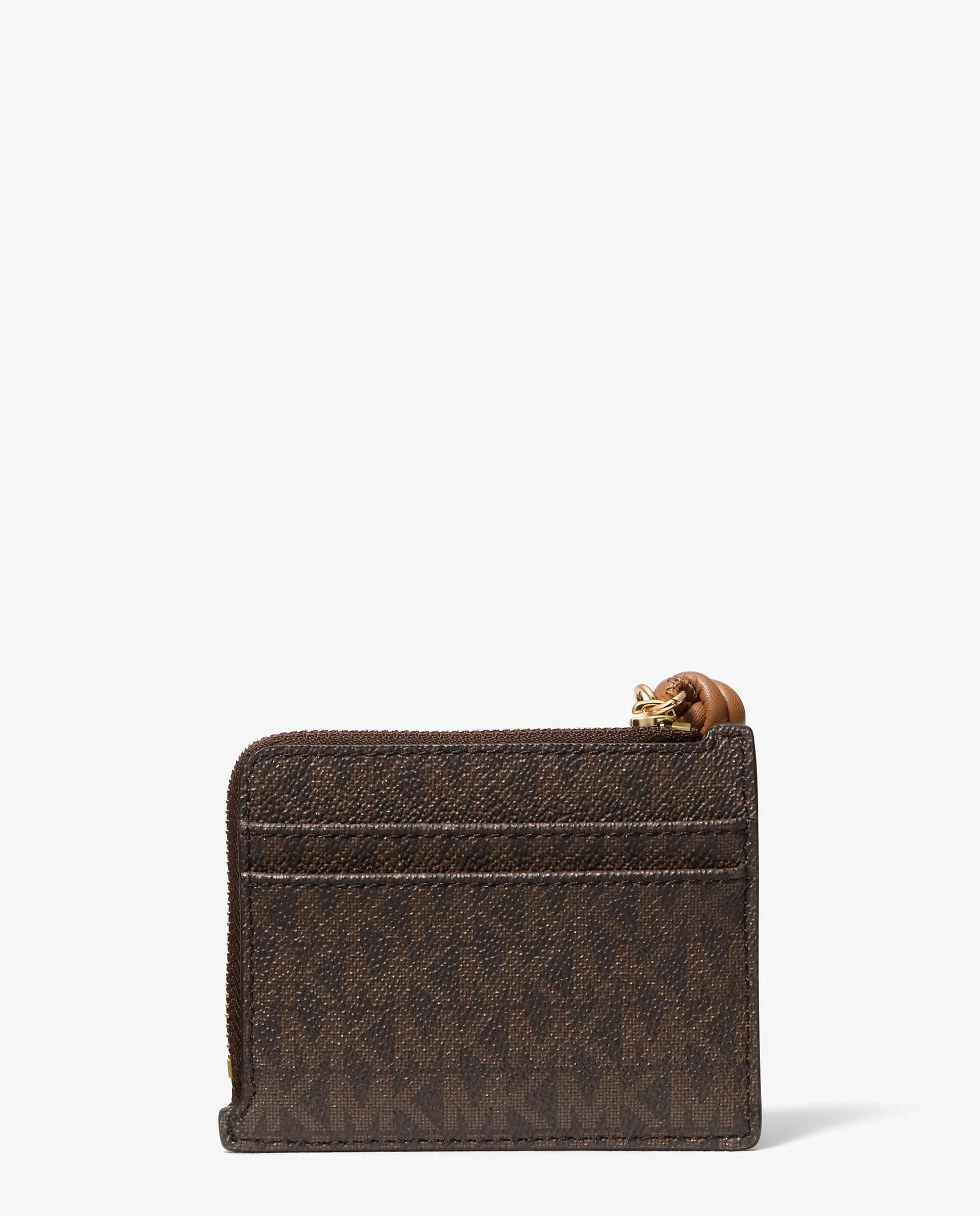 Tarjetero jet set pequeño con logotipo y tira de pulsera - Michael Michael Kors - Marrón oscuro Marrón oscuro-2