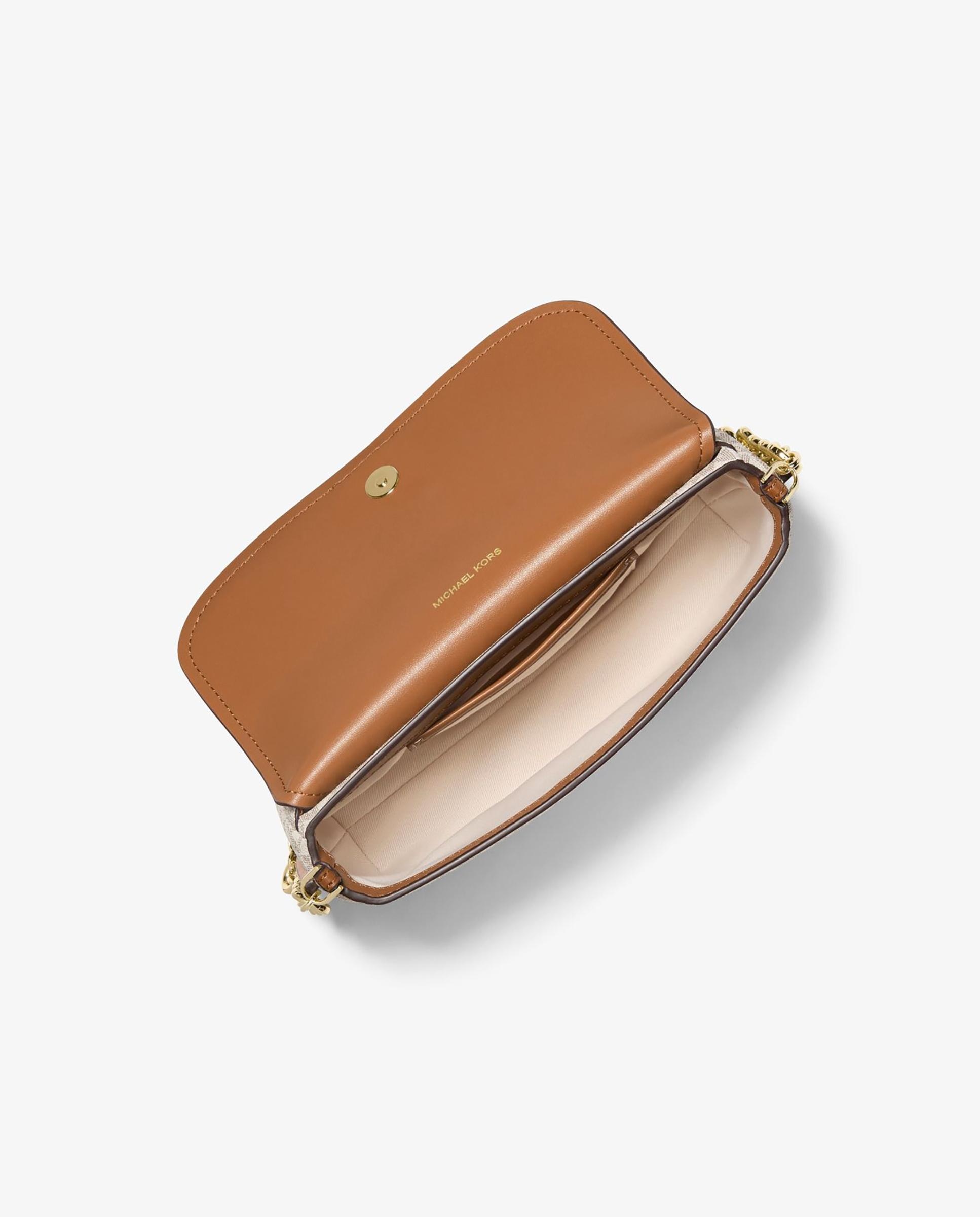 Bandolera de mujer nolita pequeña con logotipo - Michael Michael Kors - Marfil Marfil-3