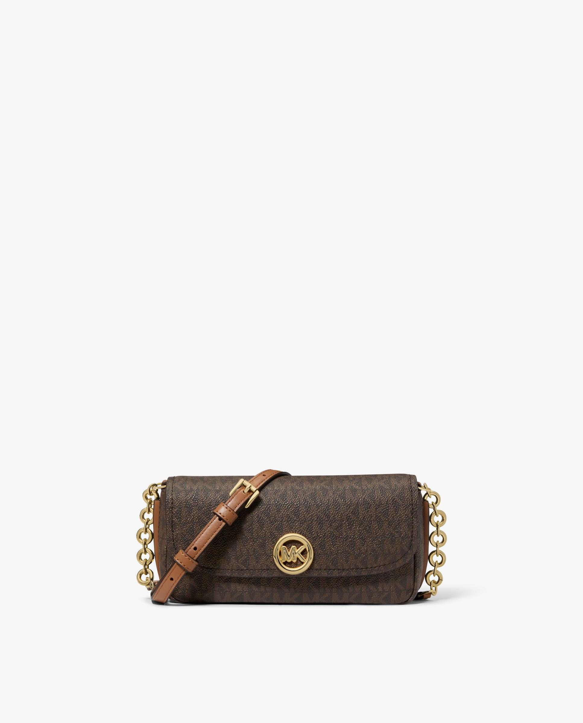 Bandolera de mujer nolita pequeña con logotipo - Michael Michael Kors - Marrón oscuro Marrón oscuro-1