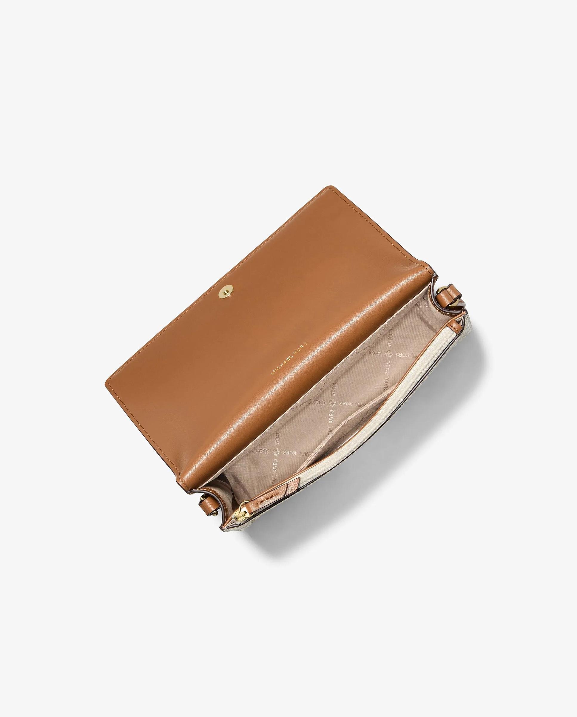 Bandolera de mujer marlowe mediana con logotipo - Michael Michael Kors - Marfil Marfil-3