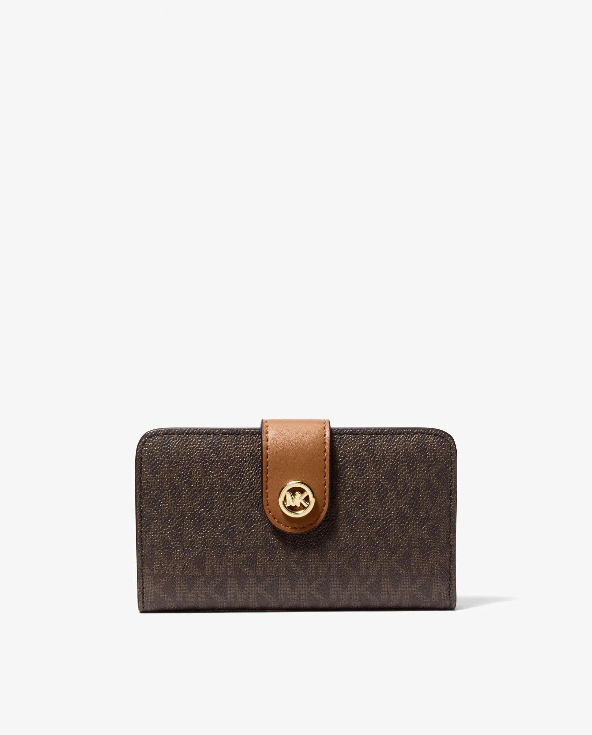 Cartera de mujer mk pop mediana con logotipo y adorno - Michael Michael Kors - Marrón oscuro Marrón oscuro-1