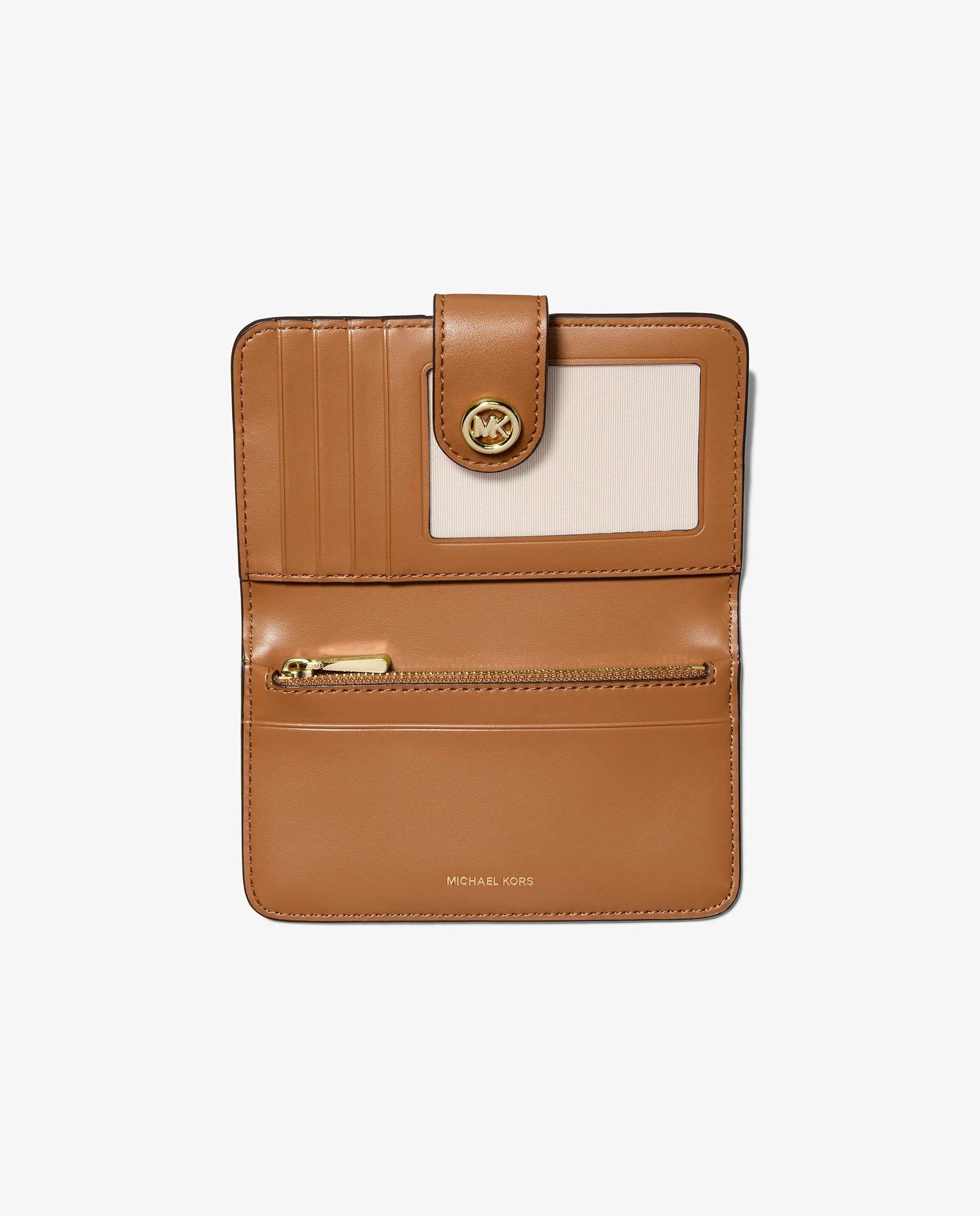 Cartera de mujer mk pop mediana con logotipo y adorno - Michael Michael Kors - Marrón oscuro Marrón oscuro-3