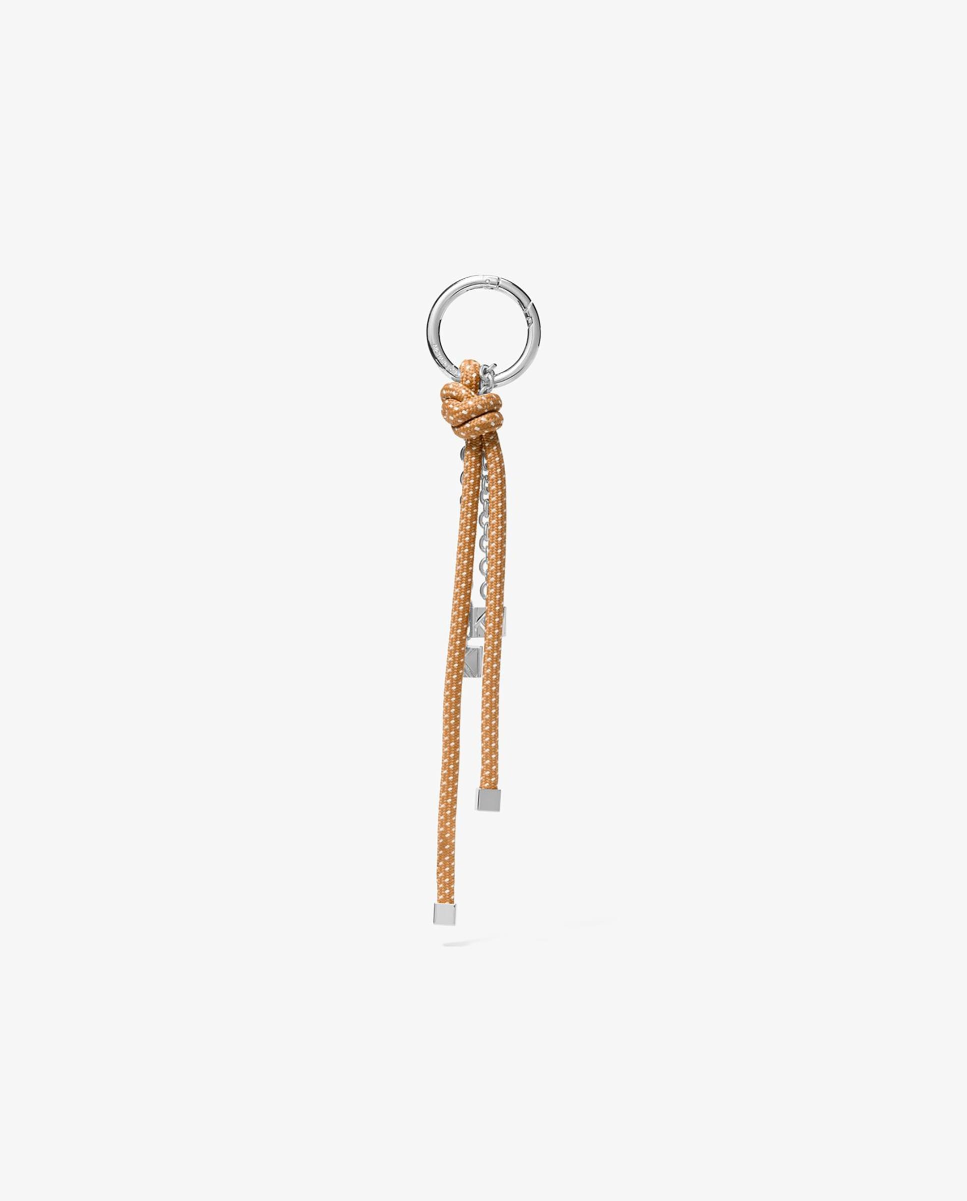 Adorno para bolso en tono plateado moteado con cordón - Michael Michael Kors - Plata / Naranja / Carbono Plata / Naranja / Carbono-3