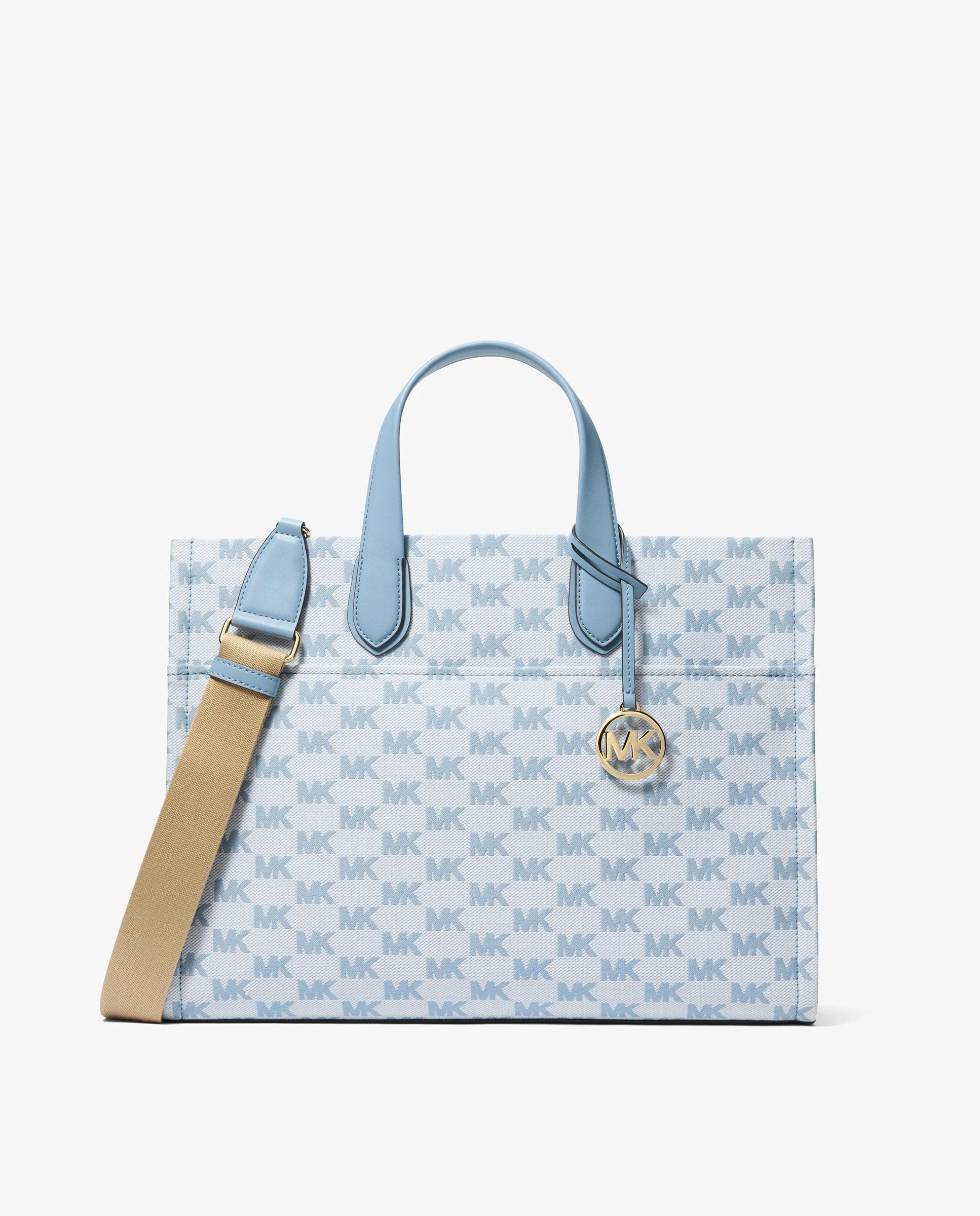 Bolso shopper tote gigi grande de jacquard con logotipo Porcelana Michael Michael Kors · El Corte Inglés — oferta en El Corte Inglés