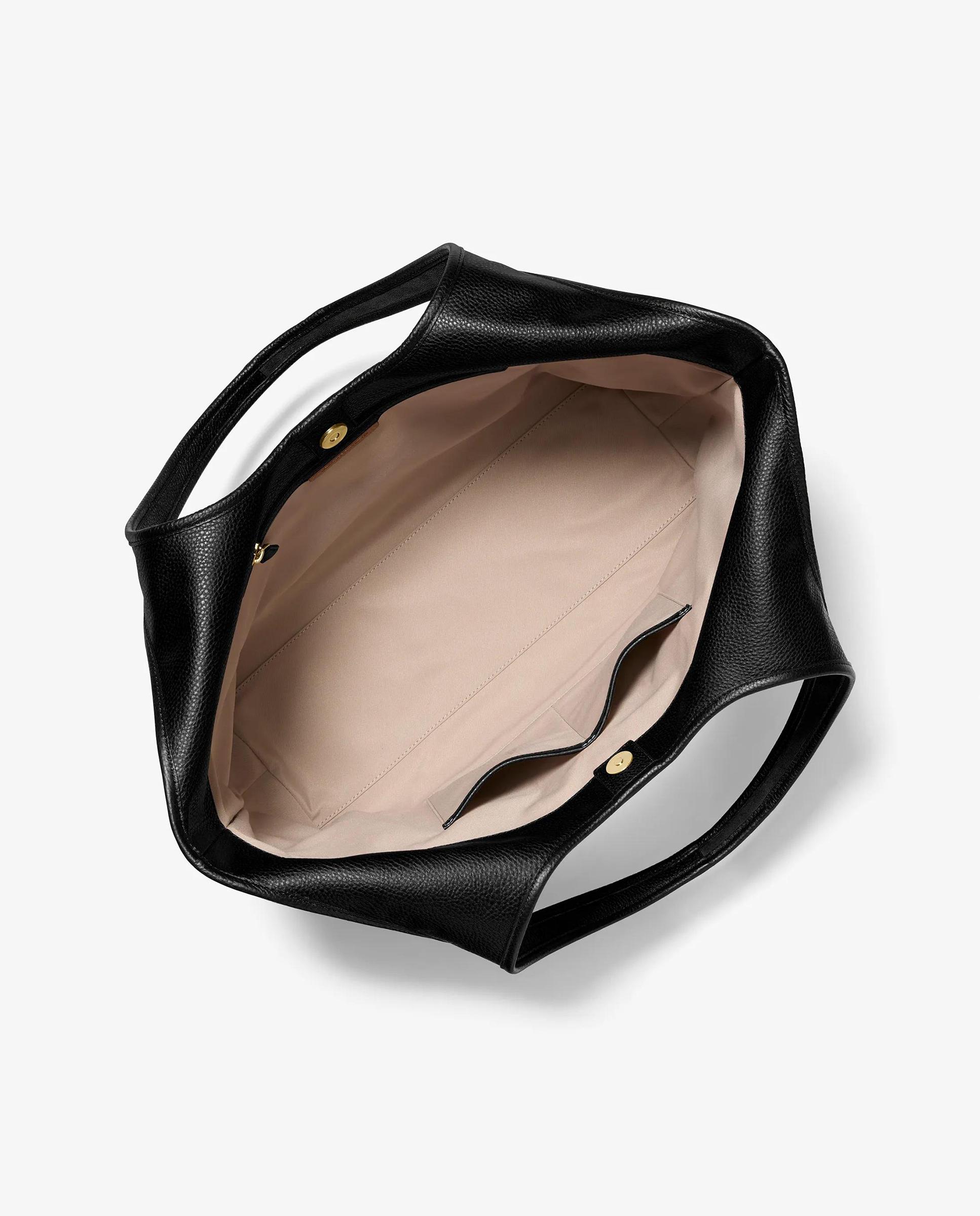 Bolso de hombro henly grande de piel y ante - Michael Michael Kors - Negro Negro-2